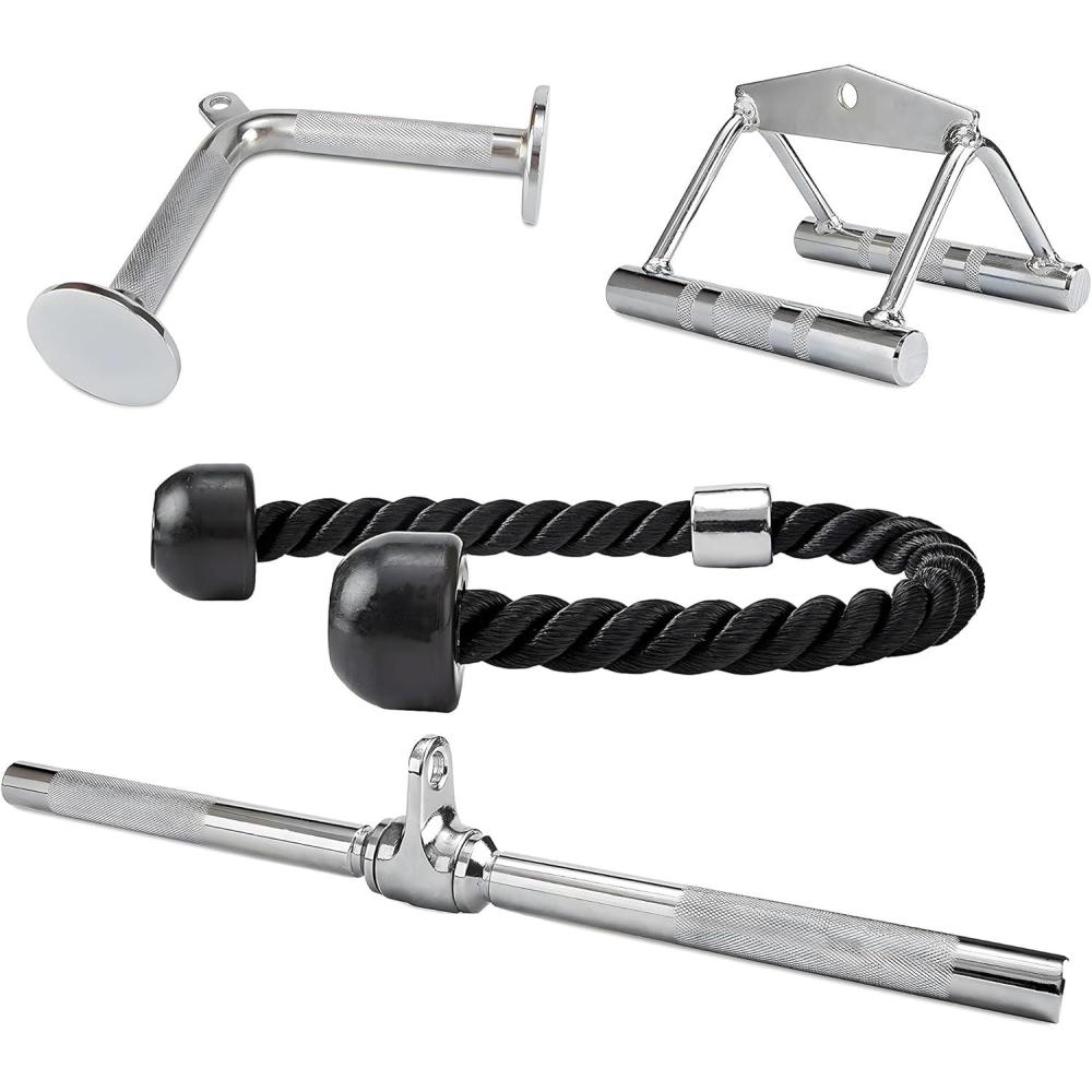 imageFitvids Cable Machine Attachment4Piece SetChrome