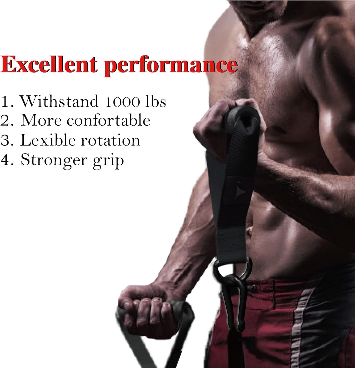 imageHeavy Duty Exercise Handles UltraDurable Rubber Workout Grip Attachments for Cable Machines LAT Pulldown Resistance Bands Home Gym and Commercial Fitness EquipmentCarbon Black XG