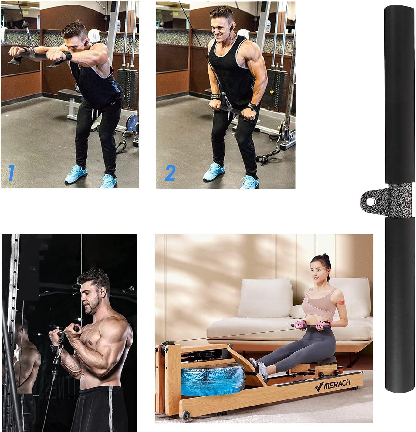 imagePulldown Straight Bar for Cable Machine Pull Down Bars Rowing Machine Handles LAT Press Down Tricep Bar for Home Gym AttachmentBlack Straight Bar