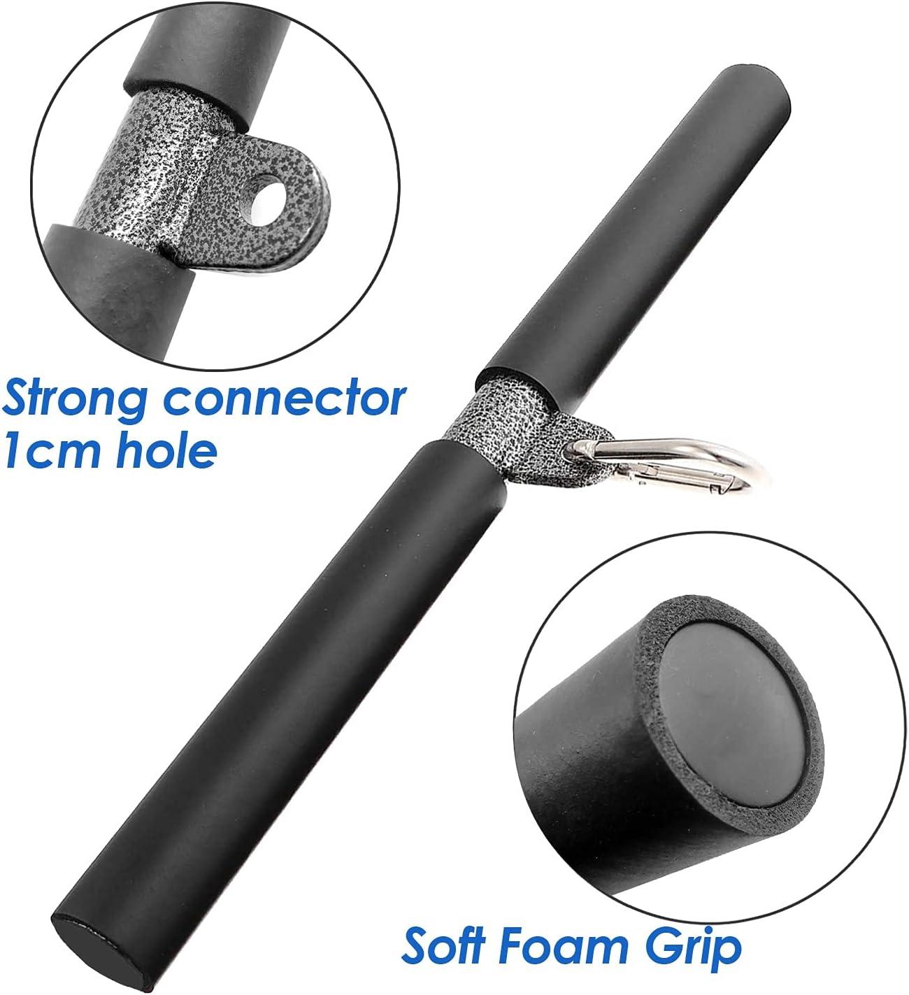 imagePulldown Straight Bar for Cable Machine Pull Down Bars Rowing Machine Handles LAT Press Down Tricep Bar for Home Gym AttachmentBlack Straight Bar