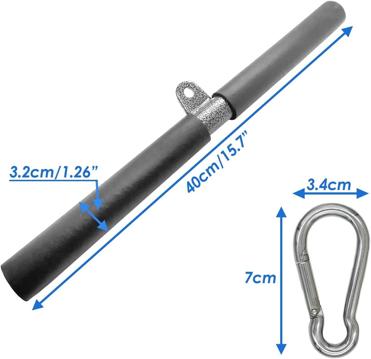 imagePulldown Straight Bar for Cable Machine Pull Down Bars Rowing Machine Handles LAT Press Down Tricep Bar for Home Gym AttachmentBlack Straight Bar