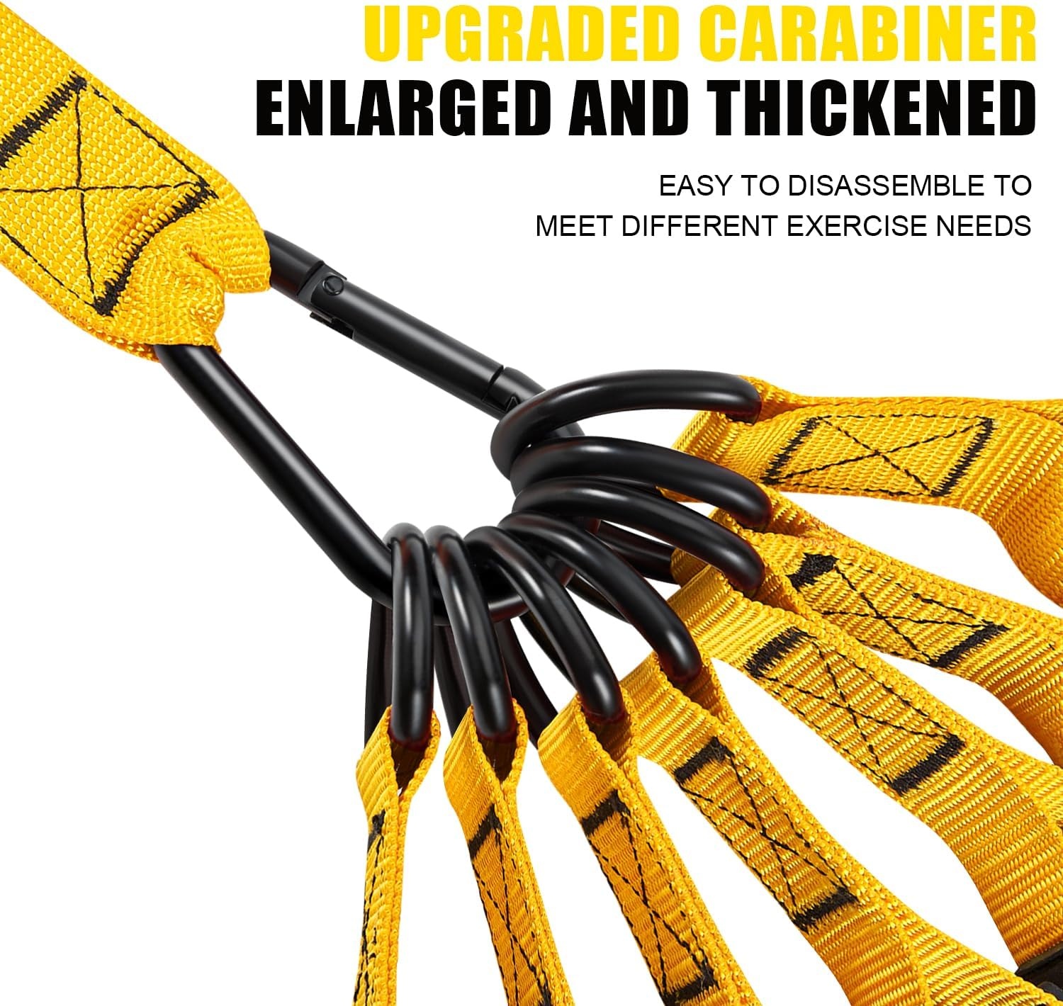 image:imageWOQQW Heavy Resistance Bands for Working Out 350lbs450lbs Exercise Bands with Handles Workout Bands Set for Men Fitness Weight Bands for Muscle Strength TrainingStretchingSlimHome Gym EquipmentYellow