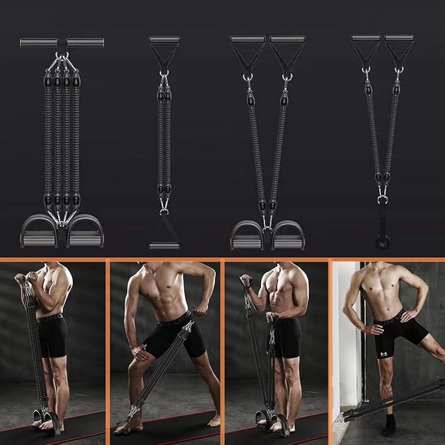 image:imageFoot Resistance Bands Adjustable Elastic Exercise Bands for Legs amp Glutes Training NonSlip Ankle Straps Home Gym Equipment Physical Therapy Stretching