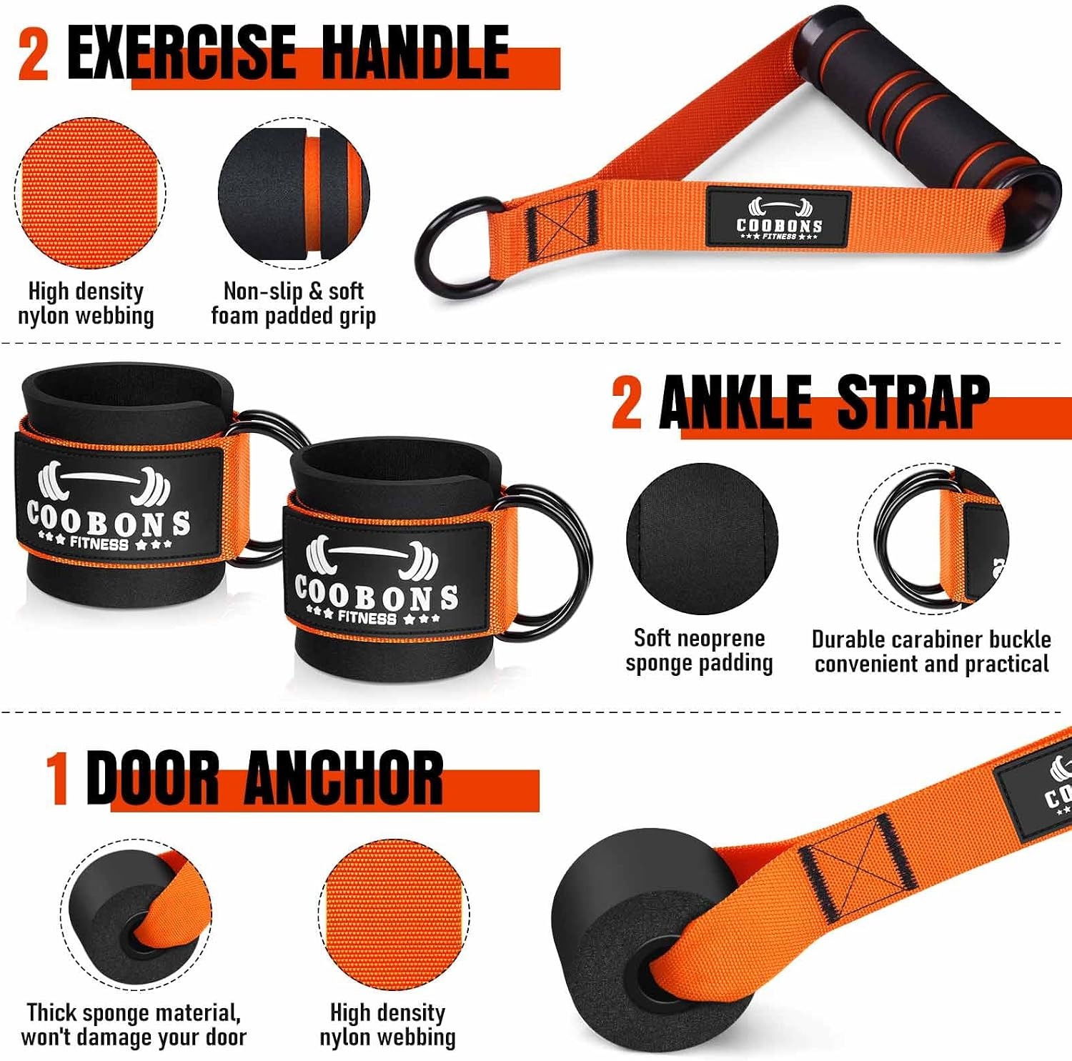 image:imageHeavy Resistance Bands for Working Out 300LBS Exercise Bands with Handles Workout Bands for Men Weight Fitness Bands Set for Muscle Training Strength Slim Yoga Home Gym EquipmentOrange