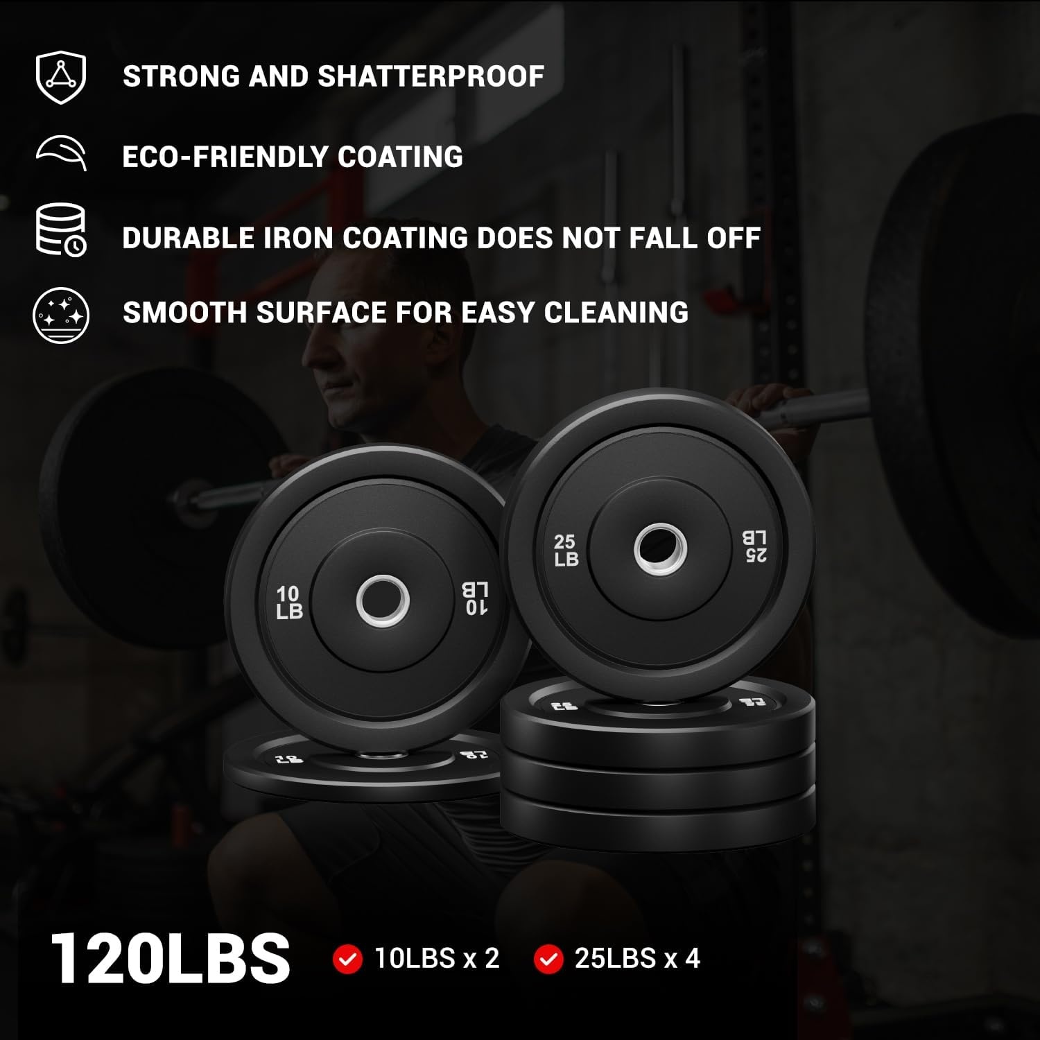 image:imageDP01 Power Cage 2000LBS Squat Rack with Cable Crossover and Dual Independent Pulley System Full Cage for Full Body Training Power Rack with More Training Attachments for Home GymBlack