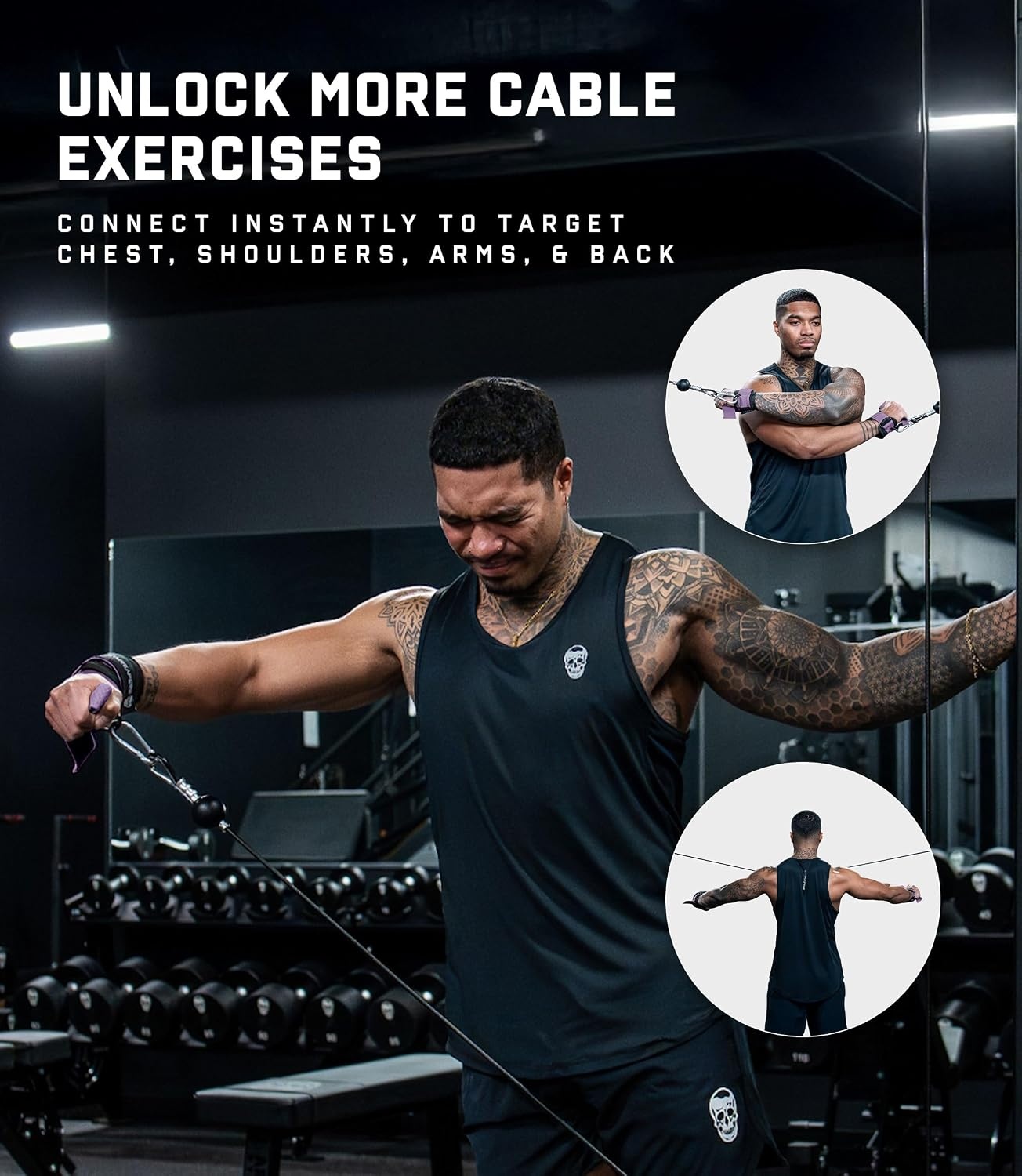 image:imageGymreapers GripLink Lifting Straps Heavy Duty DRing Weight Lifting Wrist Straps with AntiSlip Silicone Grip Beads Adjustable Support for Deadlifts Powerlifting Cable Machines amp Gym TrainingLilac
