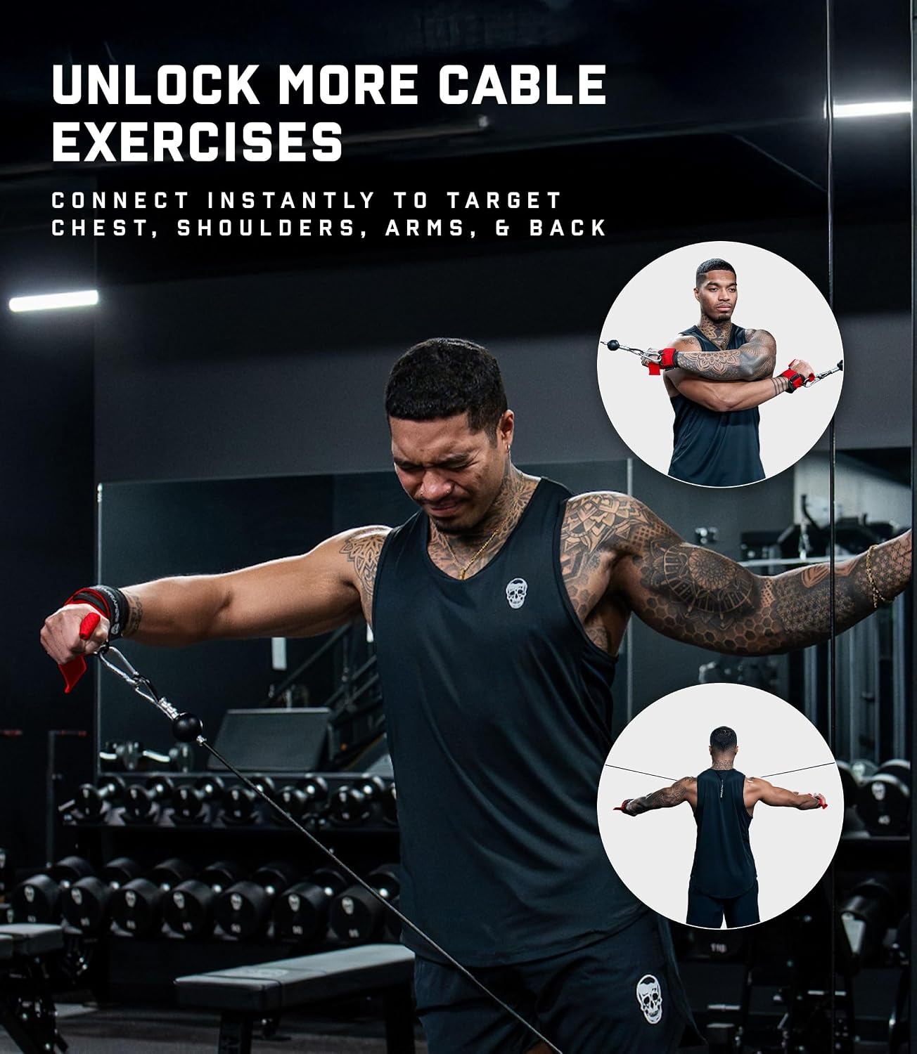 image:imageGymreapers GripLink Lifting Straps Heavy Duty DRing Weight Lifting Wrist Straps with AntiSlip Silicone Grip Beads Adjustable Support for Deadlifts Powerlifting Cable Machines amp Gym TrainingRed