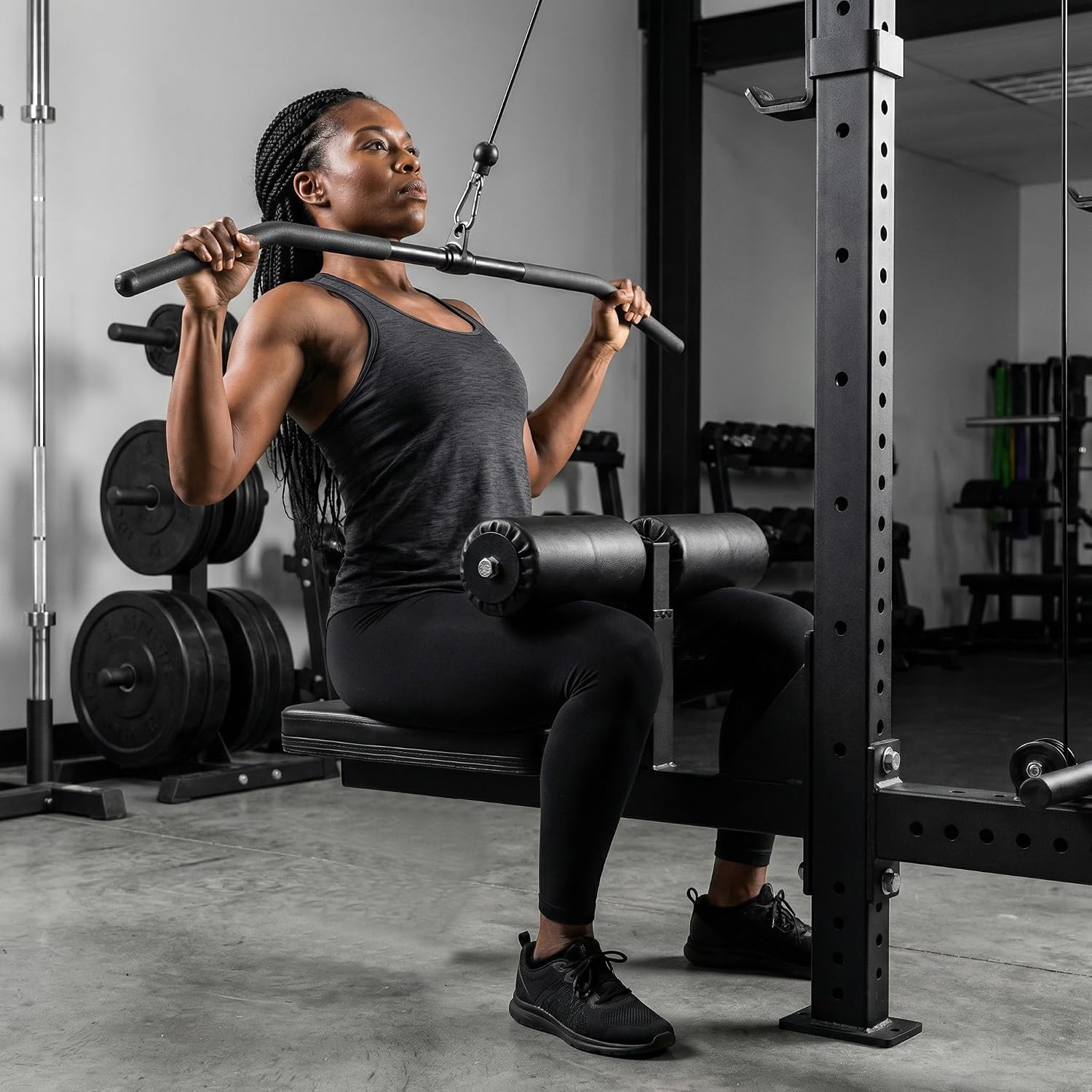 image:imageLAT Pull Seat Adjustable Pull Down Seat Attachment Converts Machine into LAT Pulldown Station
