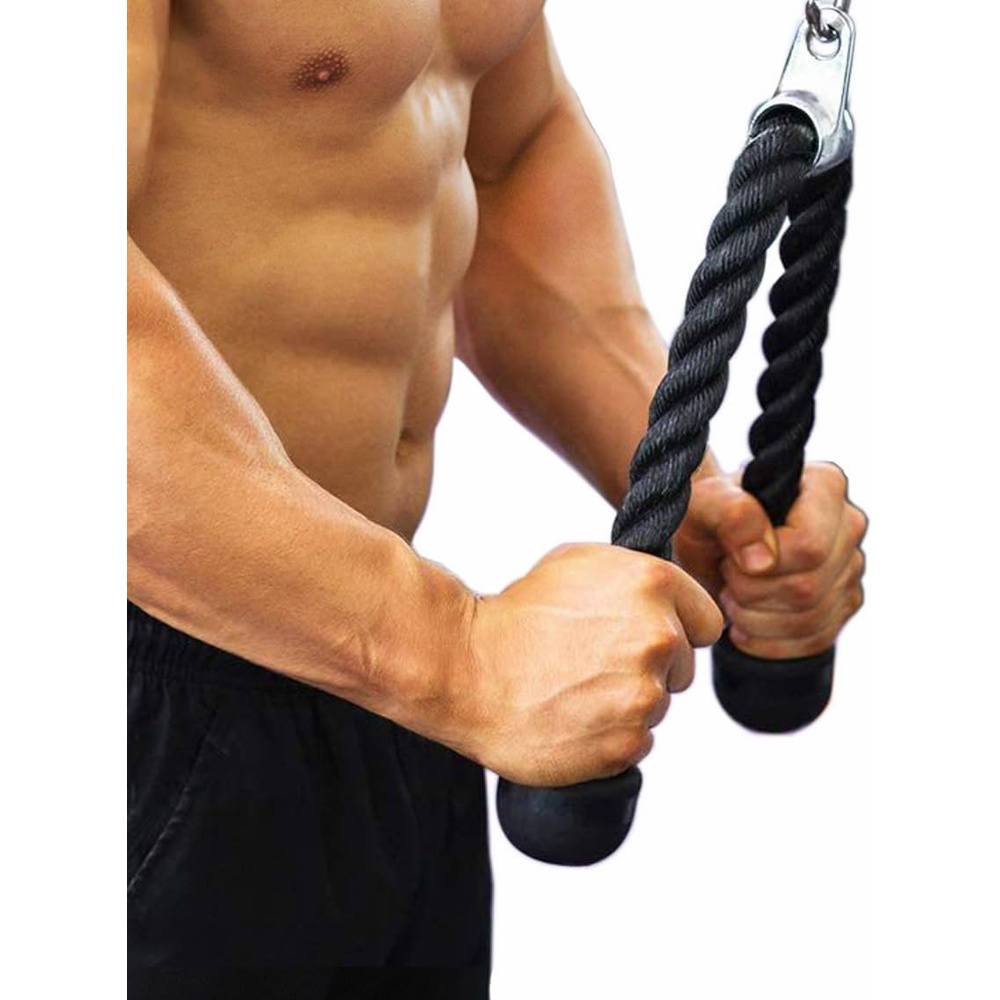image:image27 inches Tricep Rope Tricep Pull Down Rope for Cable Machine  Cable Attachment for Gym Workout Exercise