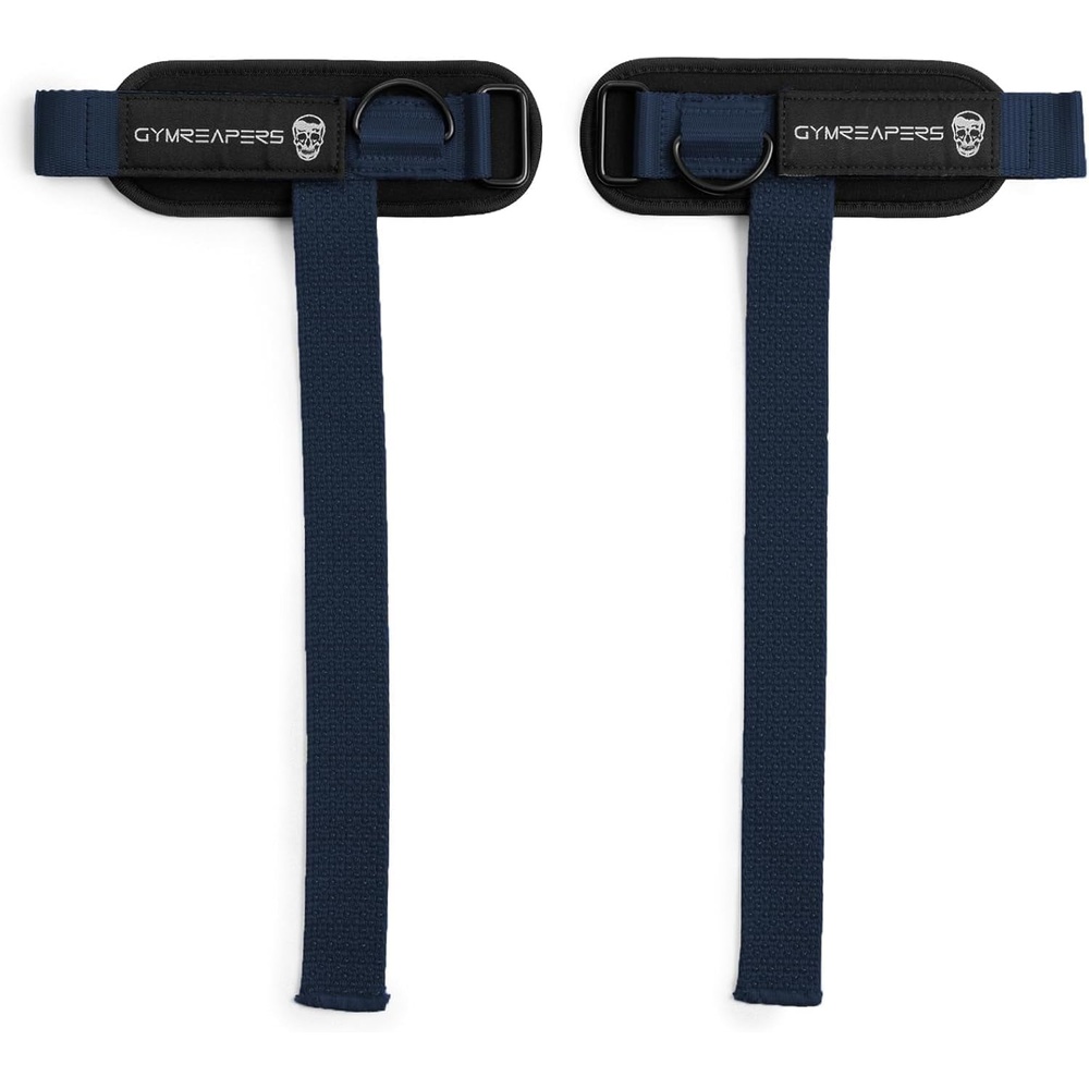 image:imageGymreapers GripLink Lifting Straps Heavy Duty DRing Weight Lifting Wrist Straps with AntiSlip Silicone Grip Beads Adjustable Support for Deadlifts Powerlifting Cable Machines amp Gym TrainingNavy