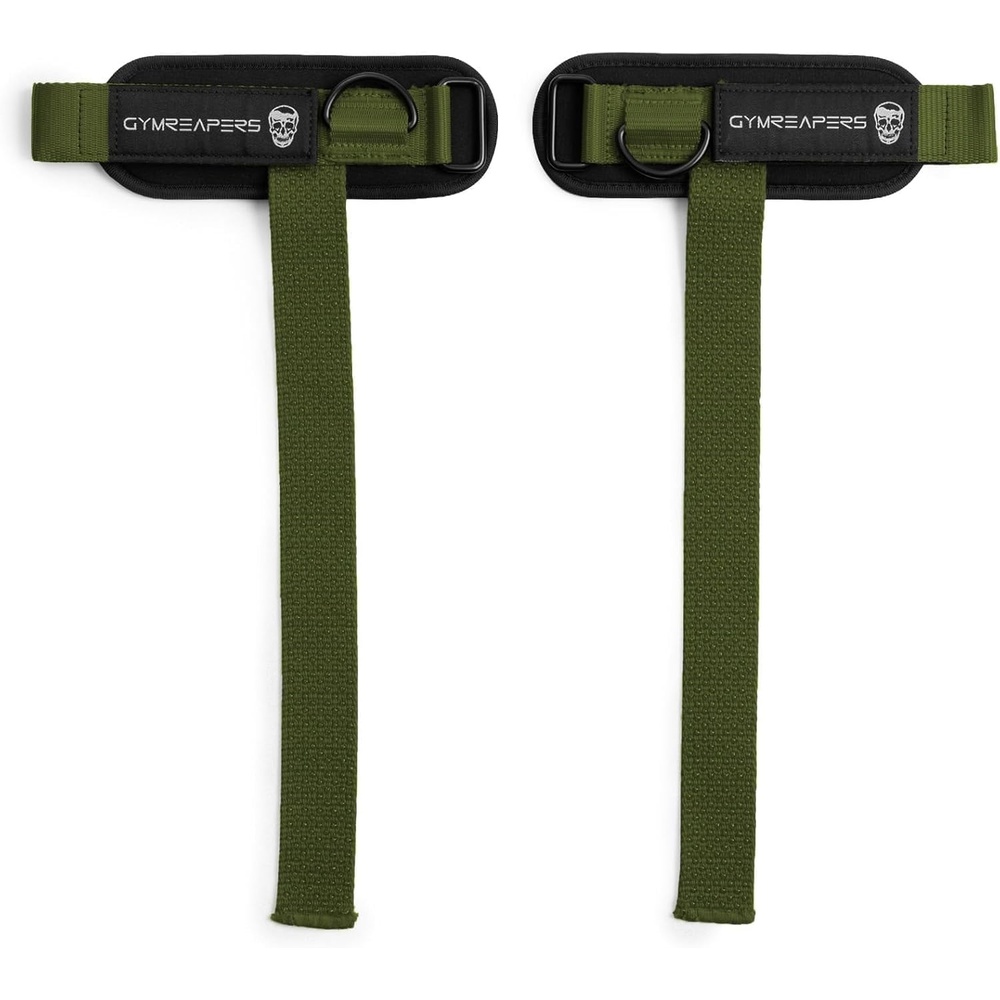 image:imageGymreapers GripLink Lifting Straps Heavy Duty DRing Weight Lifting Wrist Straps with AntiSlip Silicone Grip Beads Adjustable Support for Deadlifts Powerlifting Cable Machines amp Gym TrainingGreen