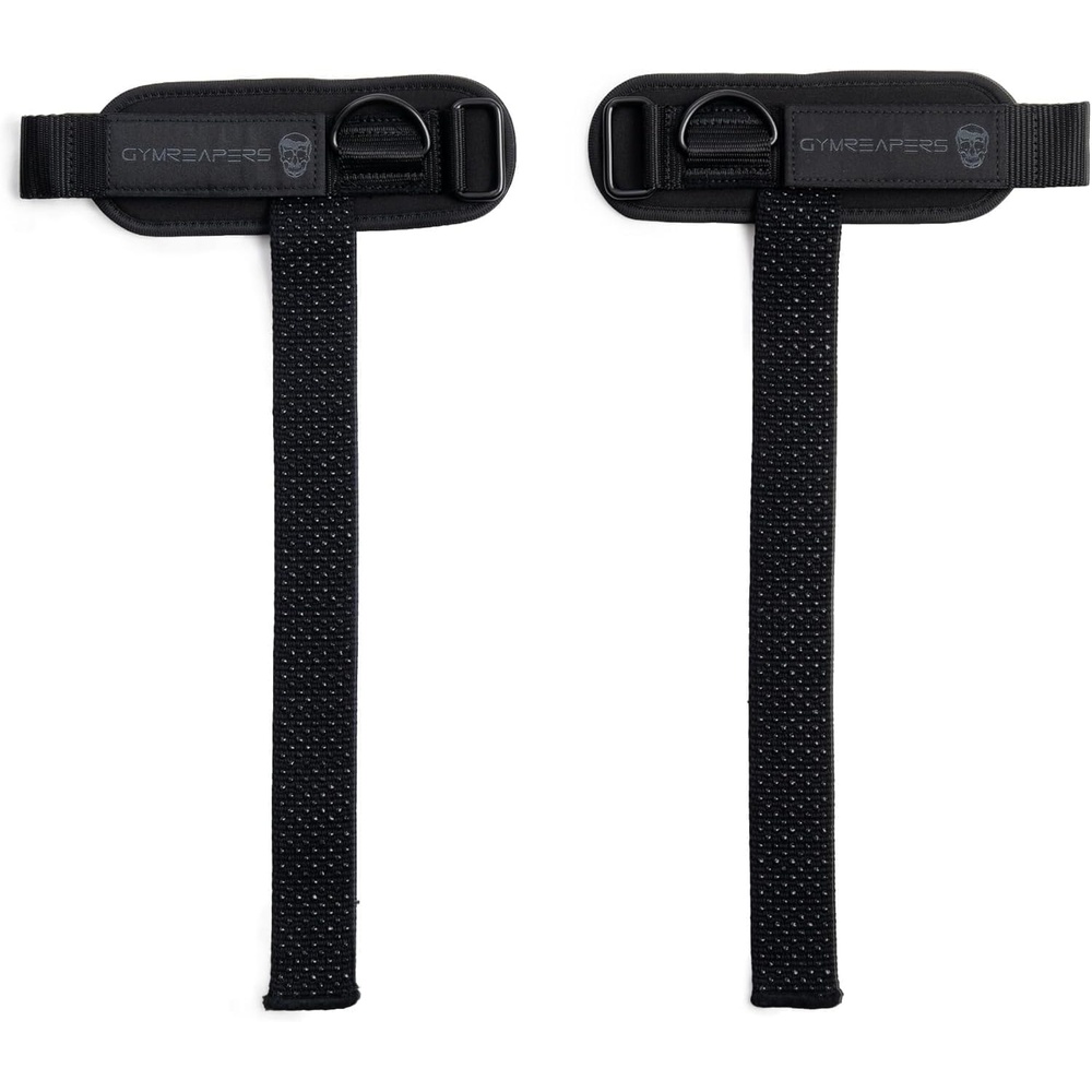 image:imageGymreapers GripLink Lifting Straps Heavy Duty DRing Weight Lifting Wrist Straps with AntiSlip Silicone Grip Beads Adjustable Support for Deadlifts Powerlifting Cable Machines amp Gym TrainingBlackBlack