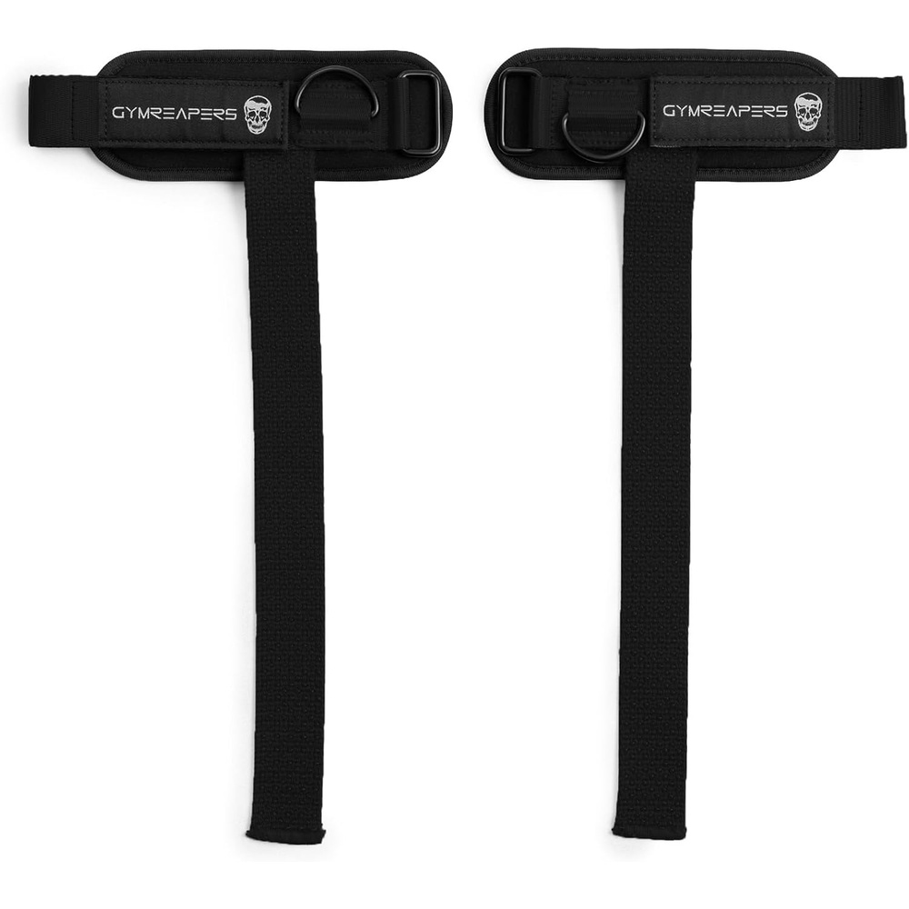 image:imageGymreapers GripLink Lifting Straps Heavy Duty DRing Weight Lifting Wrist Straps with AntiSlip Silicone Grip Beads Adjustable Support for Deadlifts Powerlifting Cable Machines amp Gym TrainingBlackWhite