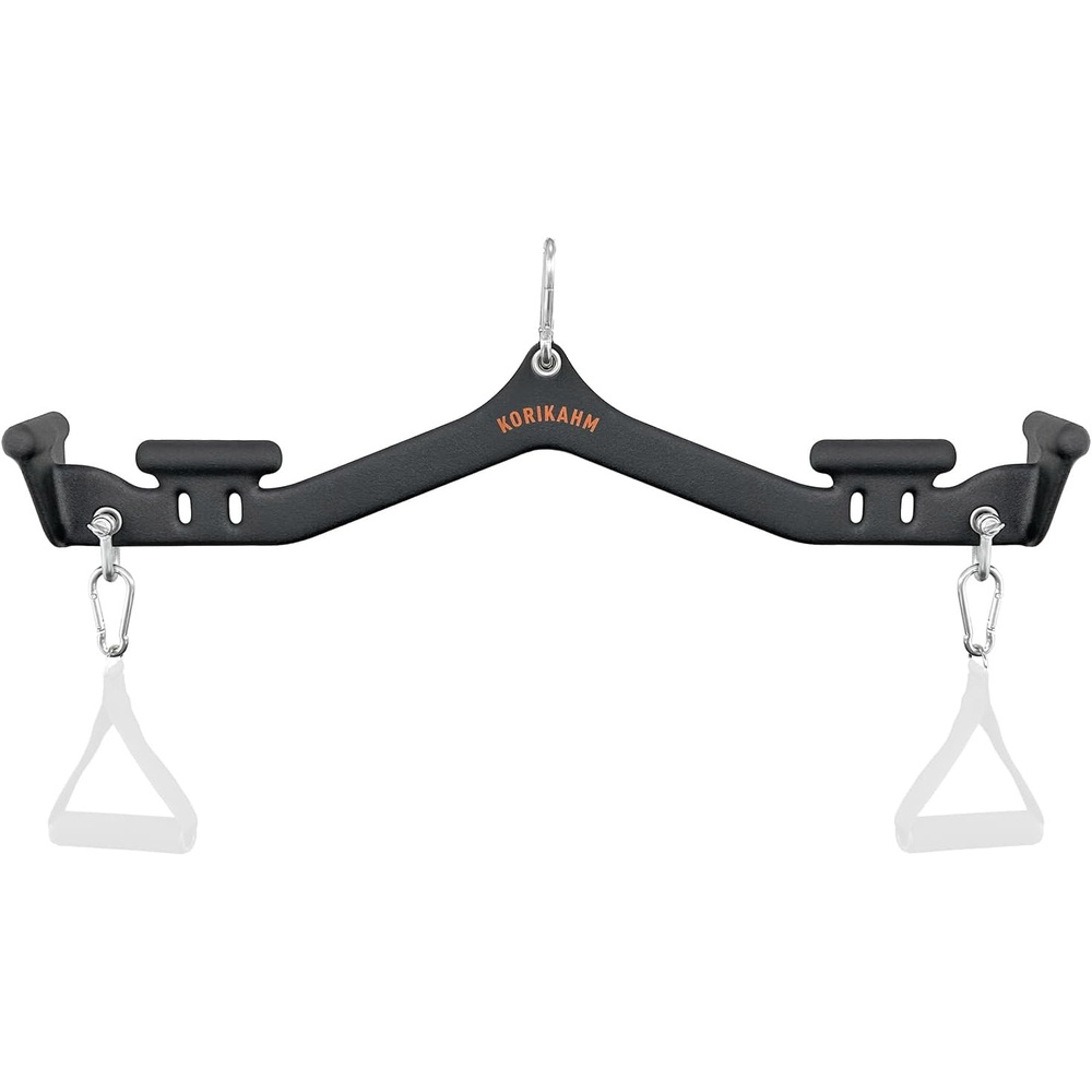 image:imageMultiGrip LAT Pulldown Attachments LAT Pull Down Bar Cable Machine Attachment for Back Muscles Training Tricep Strength Training Bars Gym Handles for Home Gym FitnessKOR05