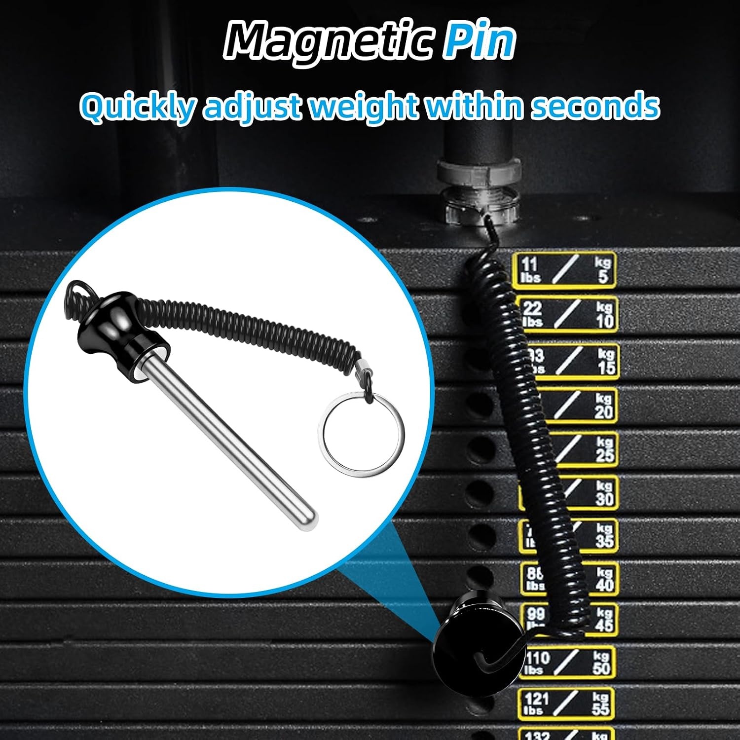 image:image3pcs Weight Stack PinBlack3pack