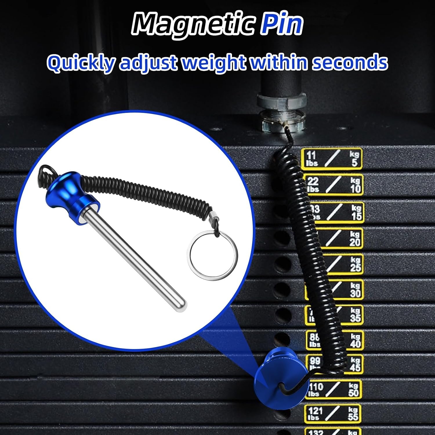 image:image3pcs Weight Stack PinBlue3pack