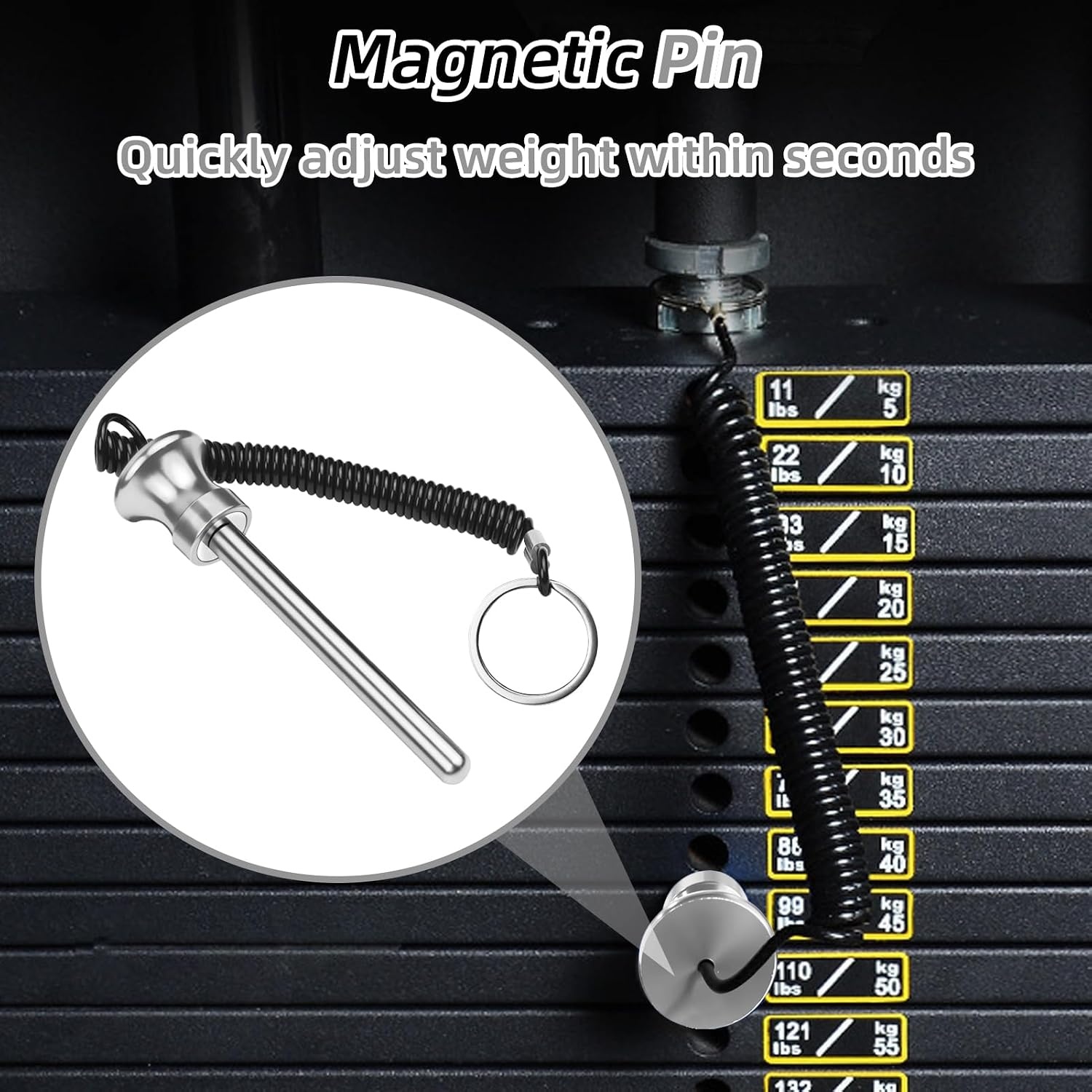image:image3pcs Weight Stack PinGold3pack