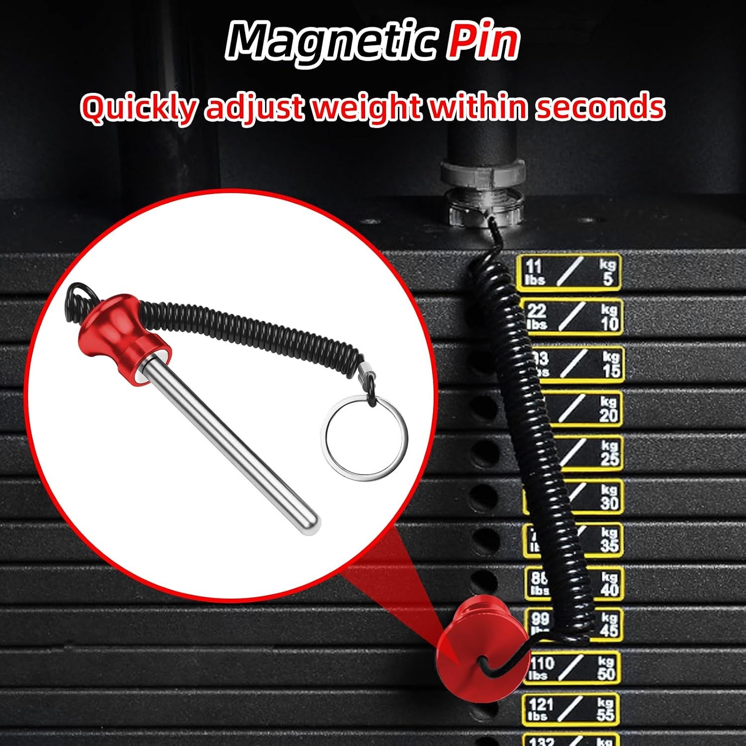 image:image3pcs Weight Stack PinRed3pack