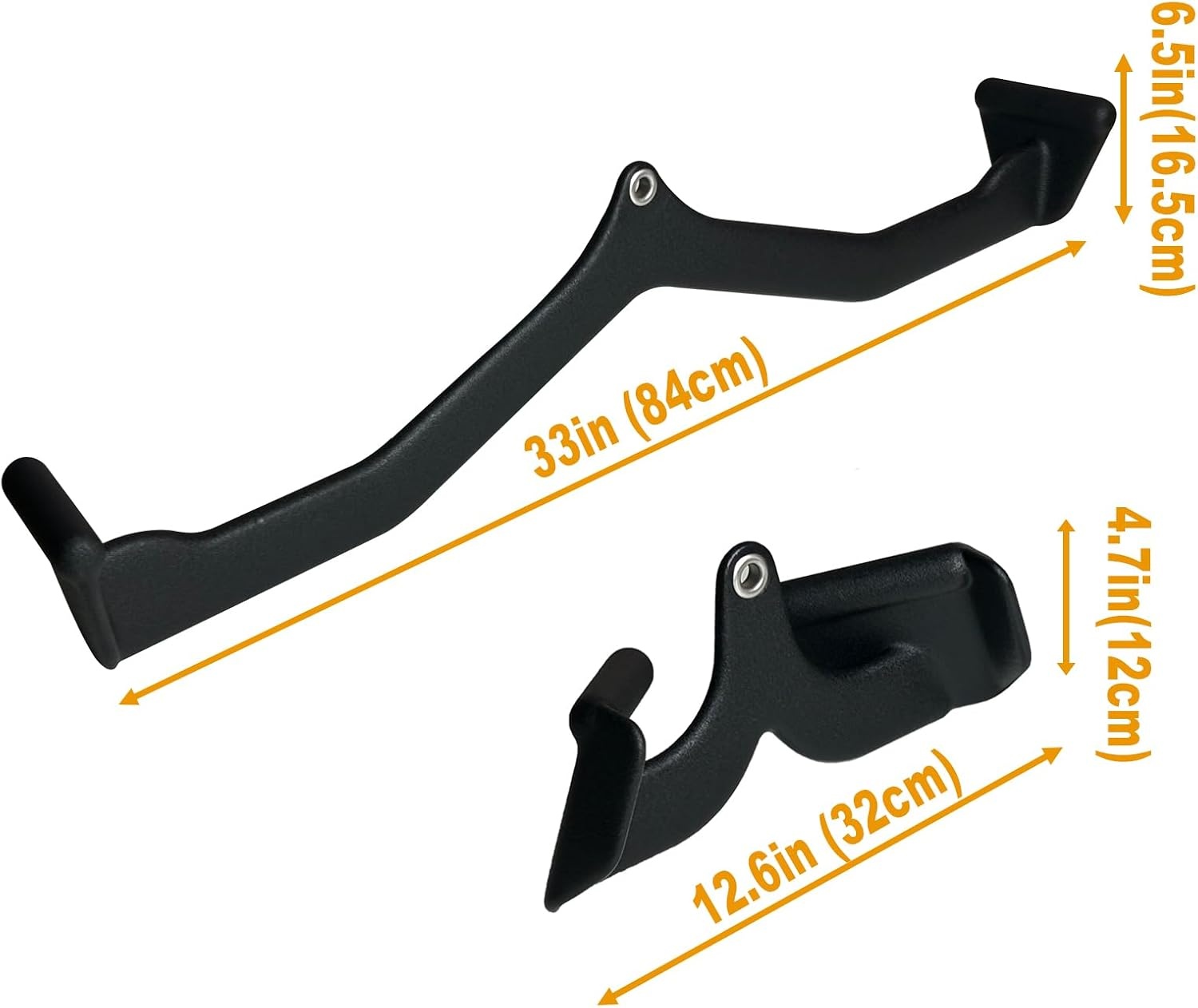 image:imageErgonomic LAT Pull Down Bars Back and Triceps Strength Training Equipment LAT Pulldown Attachments Cable Attachments for Home GymBT0025