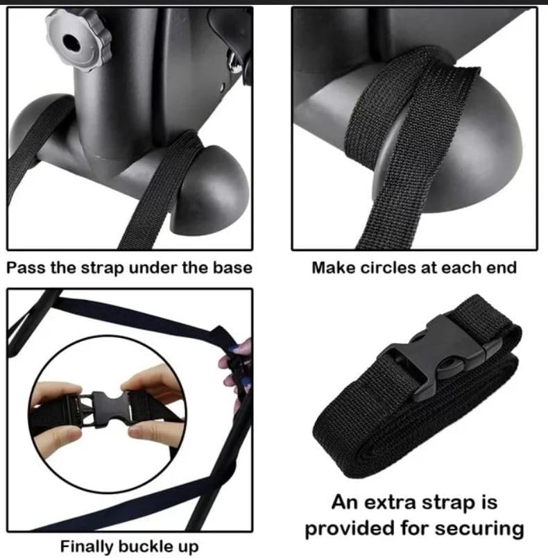 image:imageMini Exercise Bike himaly Under Desk Bike Pedal Exerciser Portable Foot Cycle Arm amp Leg Peddler Machine with LCD Screen DisplaysBlack