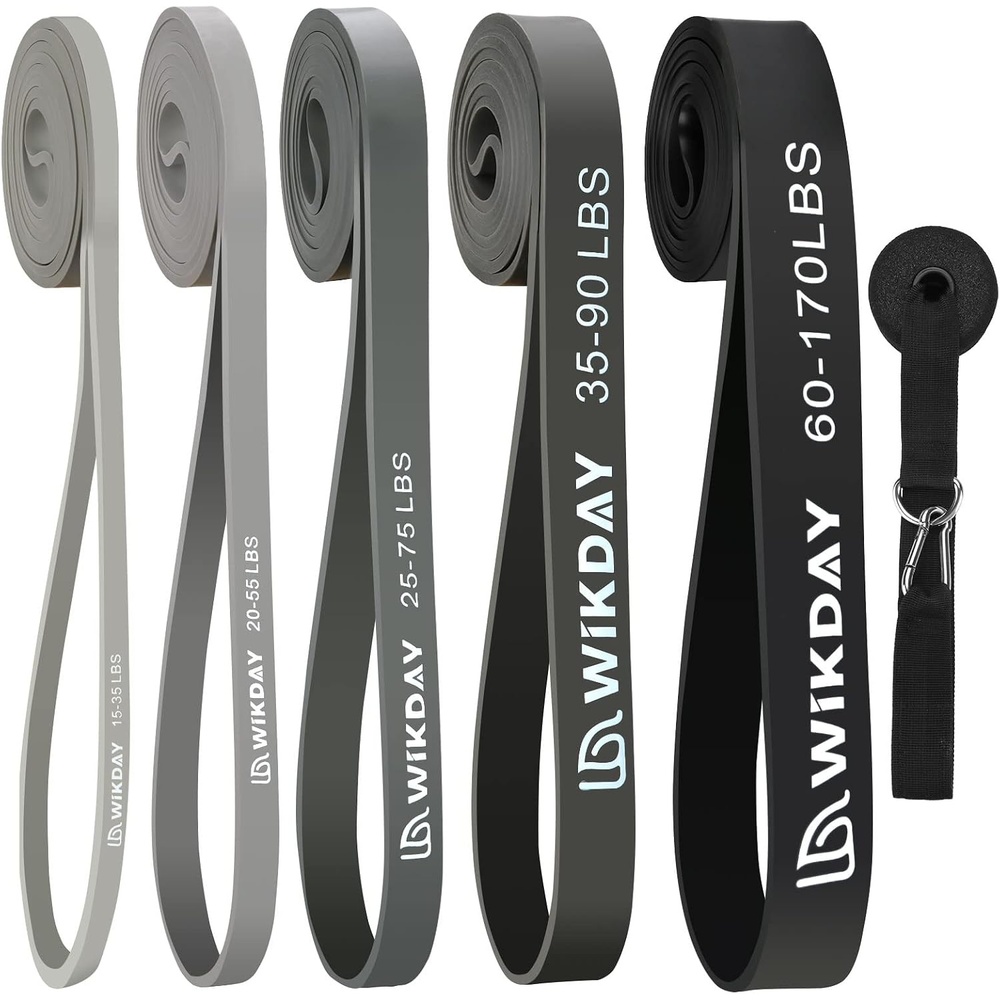 image:imageWIKDAY Resistance Bands for Working Out with Door AnchorGray
