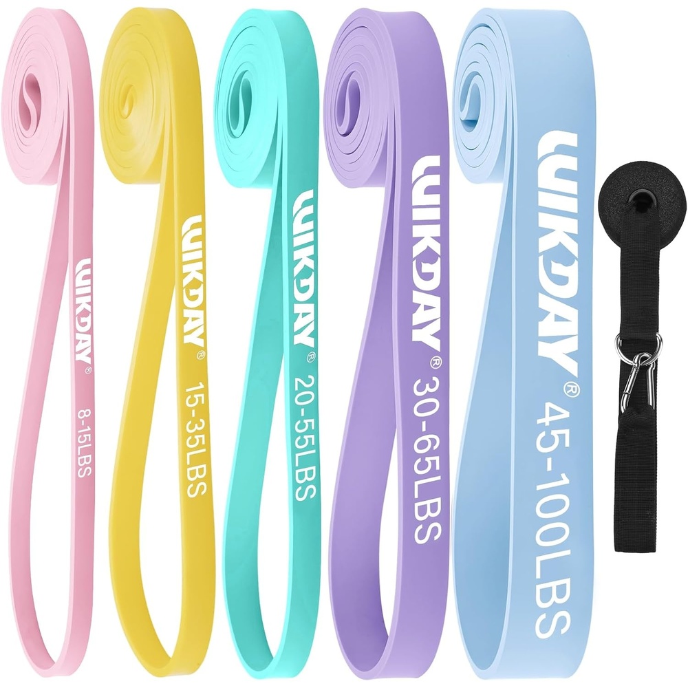 image:imageWIKDAY Resistance Bands for Working Out with Door AnchorMacaron