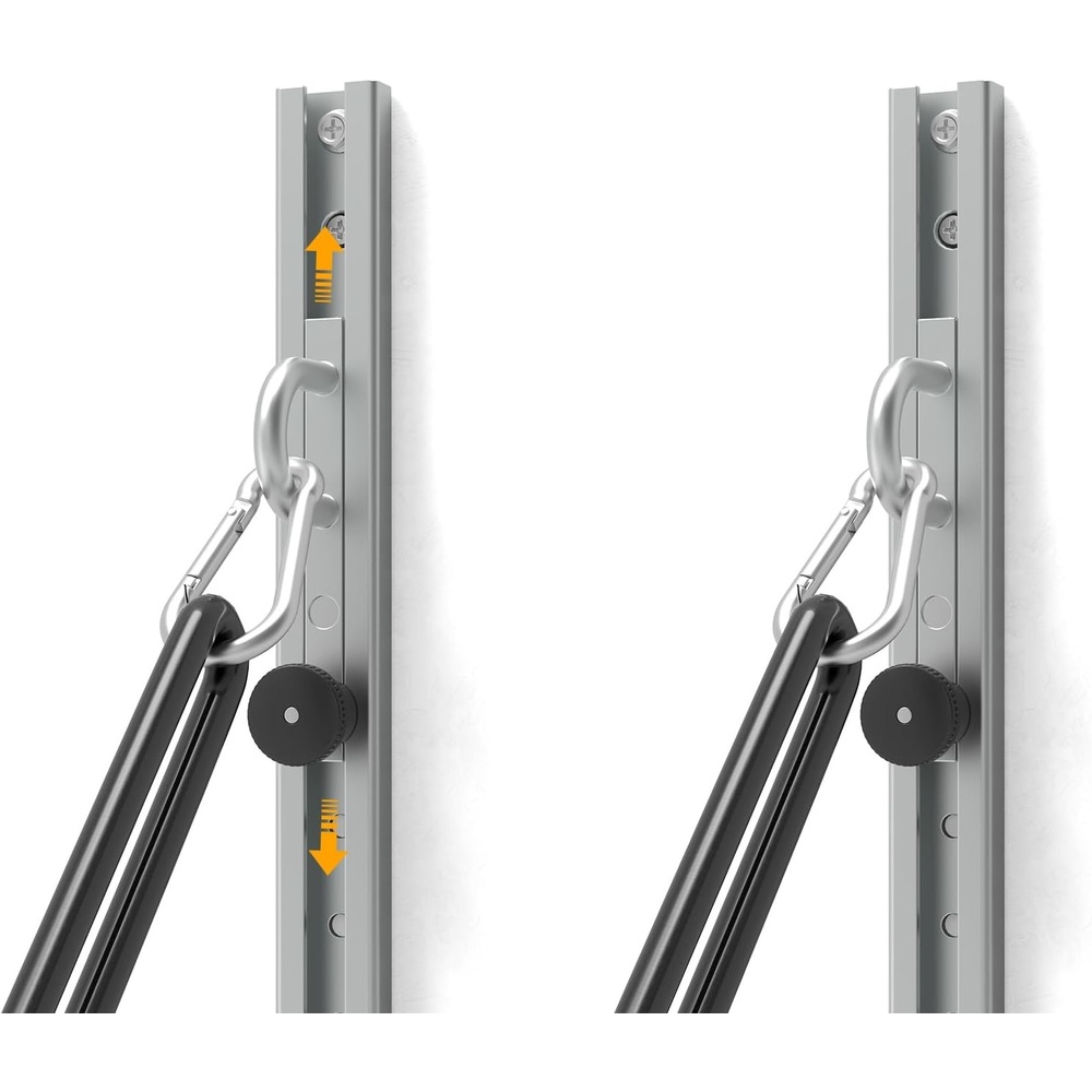 image:imageWallMounted Anchor Fitness System  Adjustable MultiFunctional Space Saving Home Gym Solution for Strength TrainingAdjustable Workout Wall Anchor System2 Pack Black
