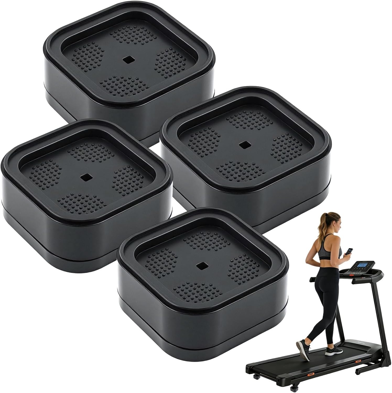 image:image4PCS Walking Pad Incline Blocks Treadmill Incline Riser Blocks