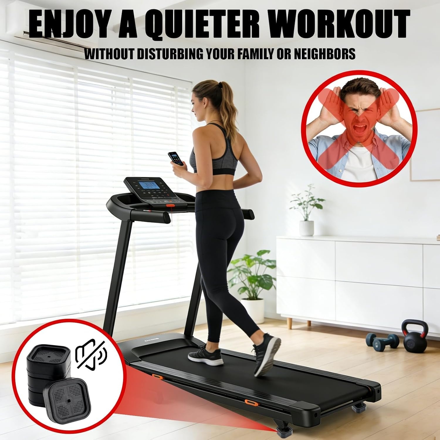 image:image4PCS Walking Pad Incline Blocks Treadmill Incline Riser Blocks