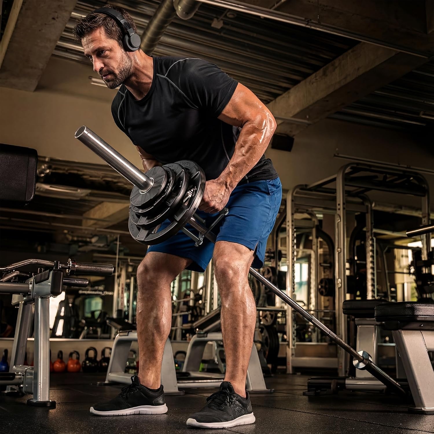 image:imageGanFindX Double D Row Handle Cable Attachment for Lat Pulldown TrainingBlack