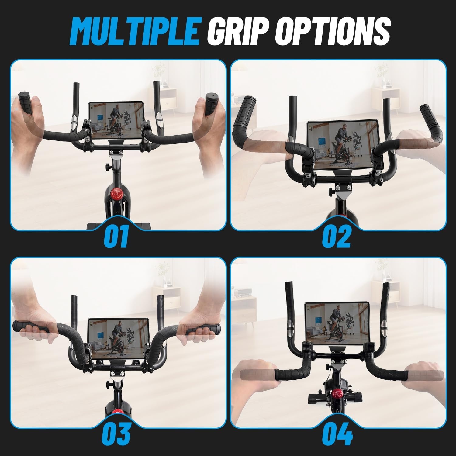 image:imageHandlebar Extender for Indoor Exercise Bike Adjustable Angle