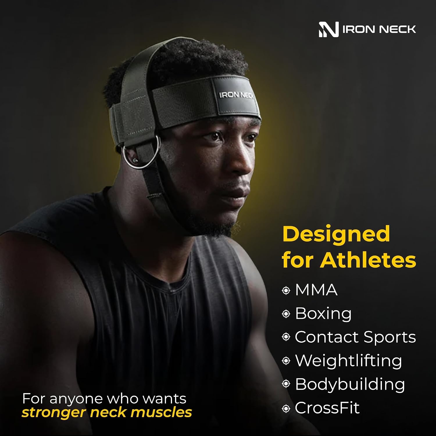 image:imageIron Neck Alpha Neck Trainer Exercise amp Workout EquipmentOlive Green Classic Harness