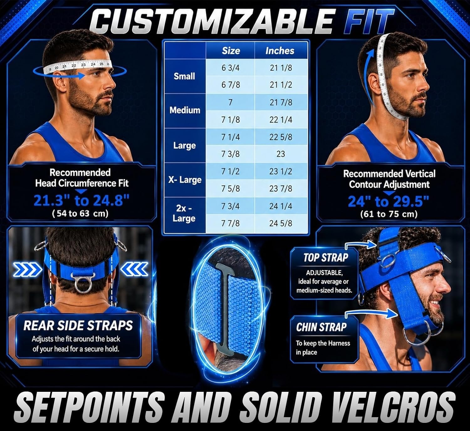 image:imageNeck Trainer Exerciser Equipment Neck Harness Weight Lifting Kit