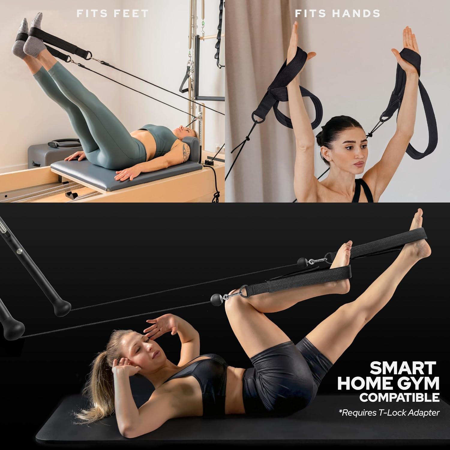 image:imagePilates Loops Compatible with Tonal Smart Home GymBlack