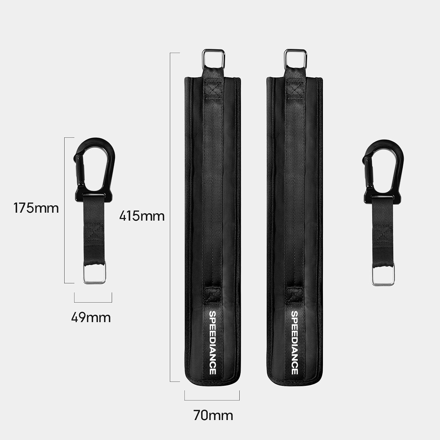 image:imageSpeediance Extender Straps Attachments Black Machine Accessories for Speediance Gym Monster Home Gym Extender Straps Extension Straps for Cable Attachments Pulley Machines Pullups Triceps Rows