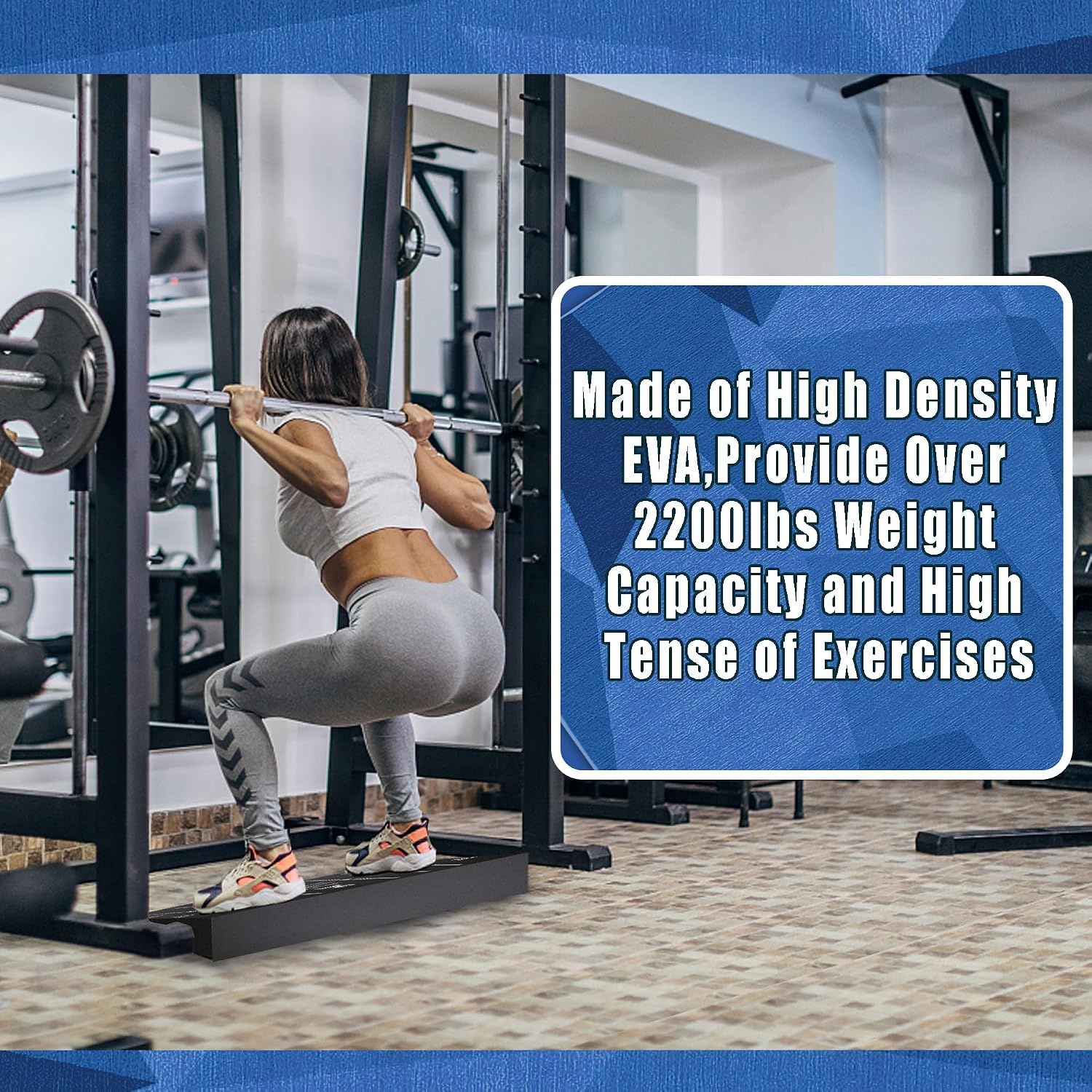 image:imageSquat Wedge Block One Piece Heel Elevated Board for Lower Body Workout3Pcs 1L2S