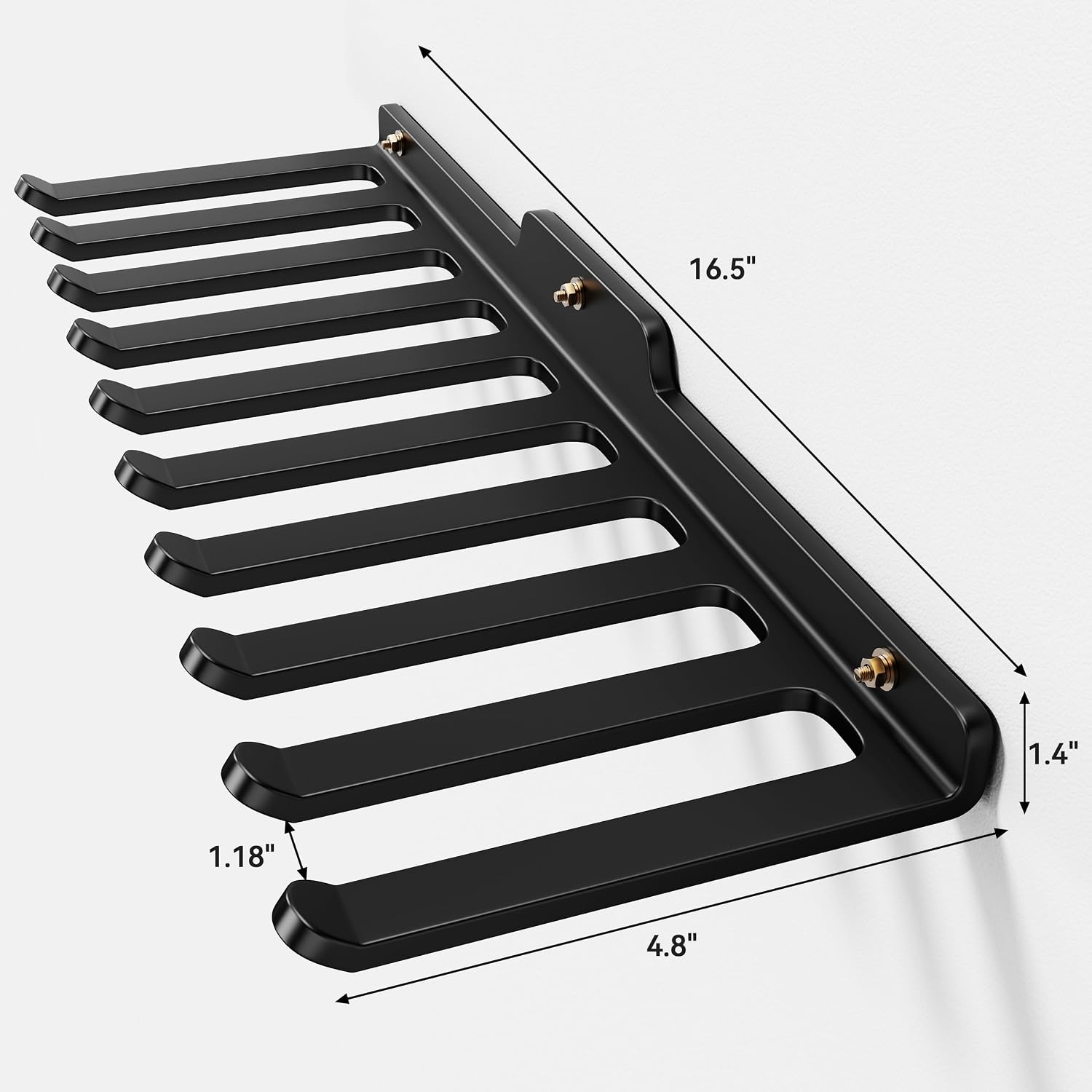 image:imageWallMounted Home Gym Equipment Storage Rack for Resistance Bands Barbell Bars Cable Attachments Lifting Belts Jump Ropes and ChainsLarge