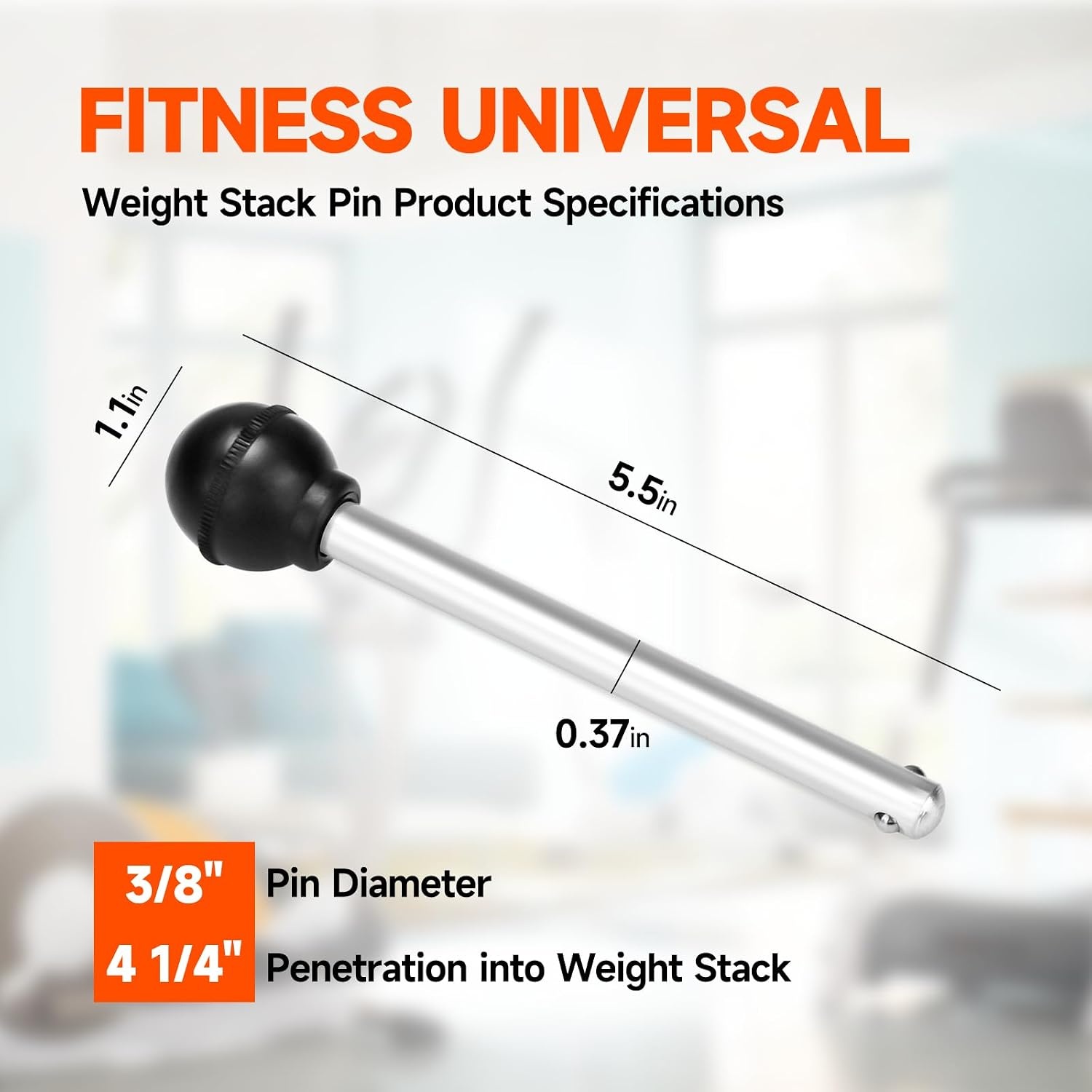 image:imageWeight Stack Pin Gym Pin Heavy Duty Replacement Weight Machine Pin