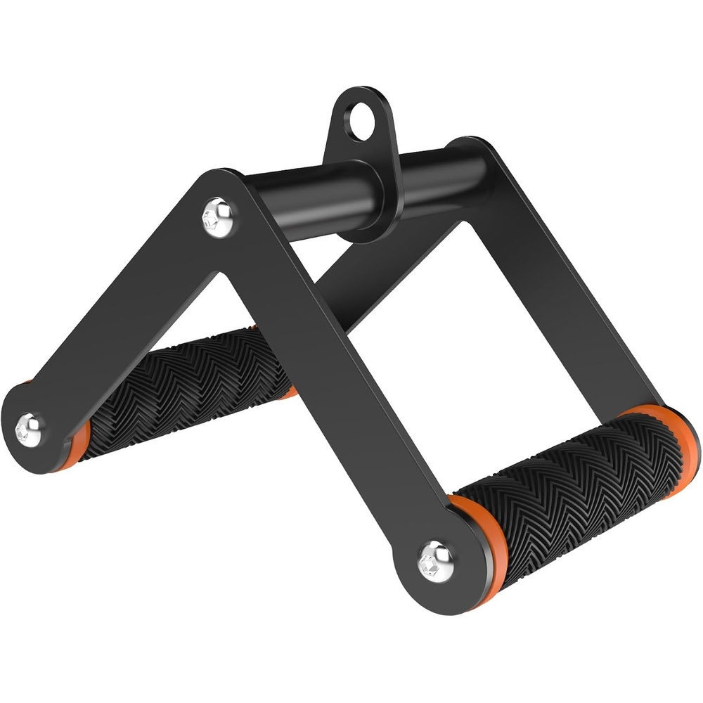 image:imageFitarc Double D Row Handle Cable Attachment for Gym amp Home Workouts V Bar Cable Attachment with NonSlip Grips Orange