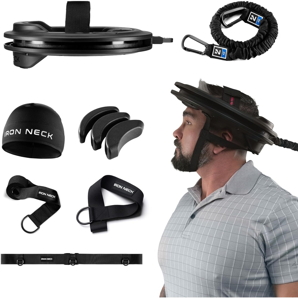 image:imageIron Neck Advanced Neck Trainer Strengthener Exerciser amp Rehabilitation Device to Relieve Pain amp Improve Posture Workout amp Strength Training Equipment Home Gym Accessories for Men30