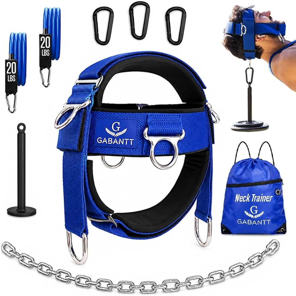 image:imageNeck Trainer Exerciser Equipment Neck Harness Weight Lifting Kit