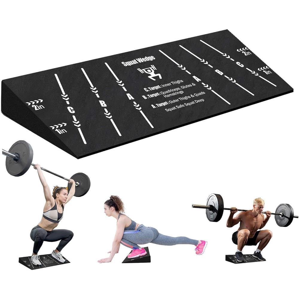 image:imageSquat Wedge Block One Piece Heel Elevated Board for Lower Body Workout1Pc Large