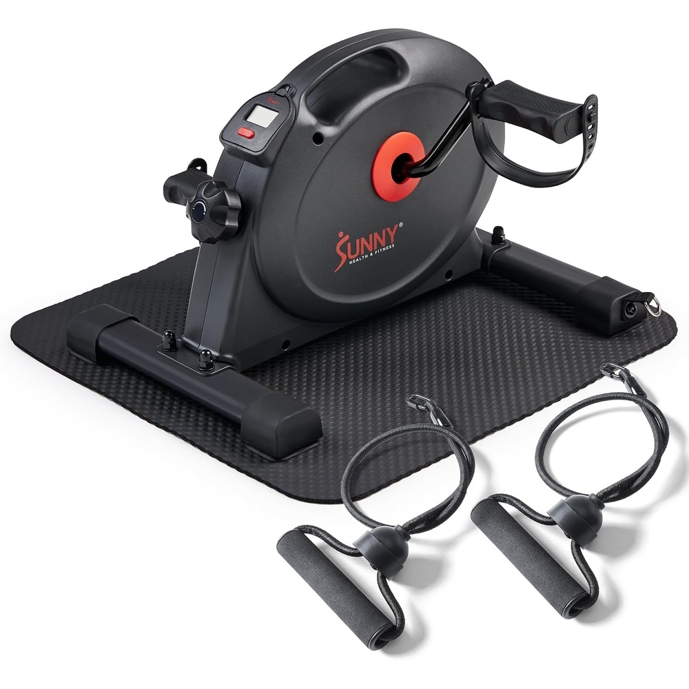 image:imageSunny Health amp Fitness Smart Mini Cycle Under Desk Pedal ArmLeg ExerciserDark Grey