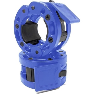 Clout Fitness Olympic Barbell Clamps Collars Quick Release Pair of Locking Weight Clips Fit 2 Inch Barbell for Weightlifting(Blue)