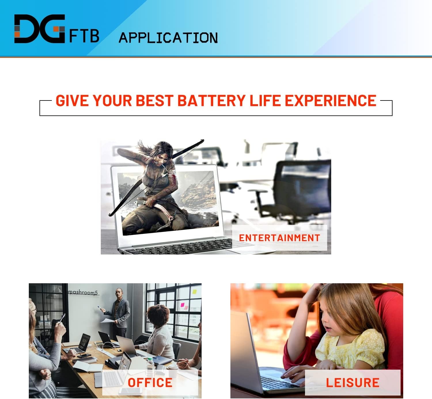 image:imageDGFTB AB06XL Laptop Battery for HP Envy 13 2017 13AD019TU 2EX75PA 2EX78PA 2EX80PA 2EX85PA 2EX88PA Series HSTNNDB8C 9214082C1 921438855 TPNI128 77V 5361Wh6962mAh