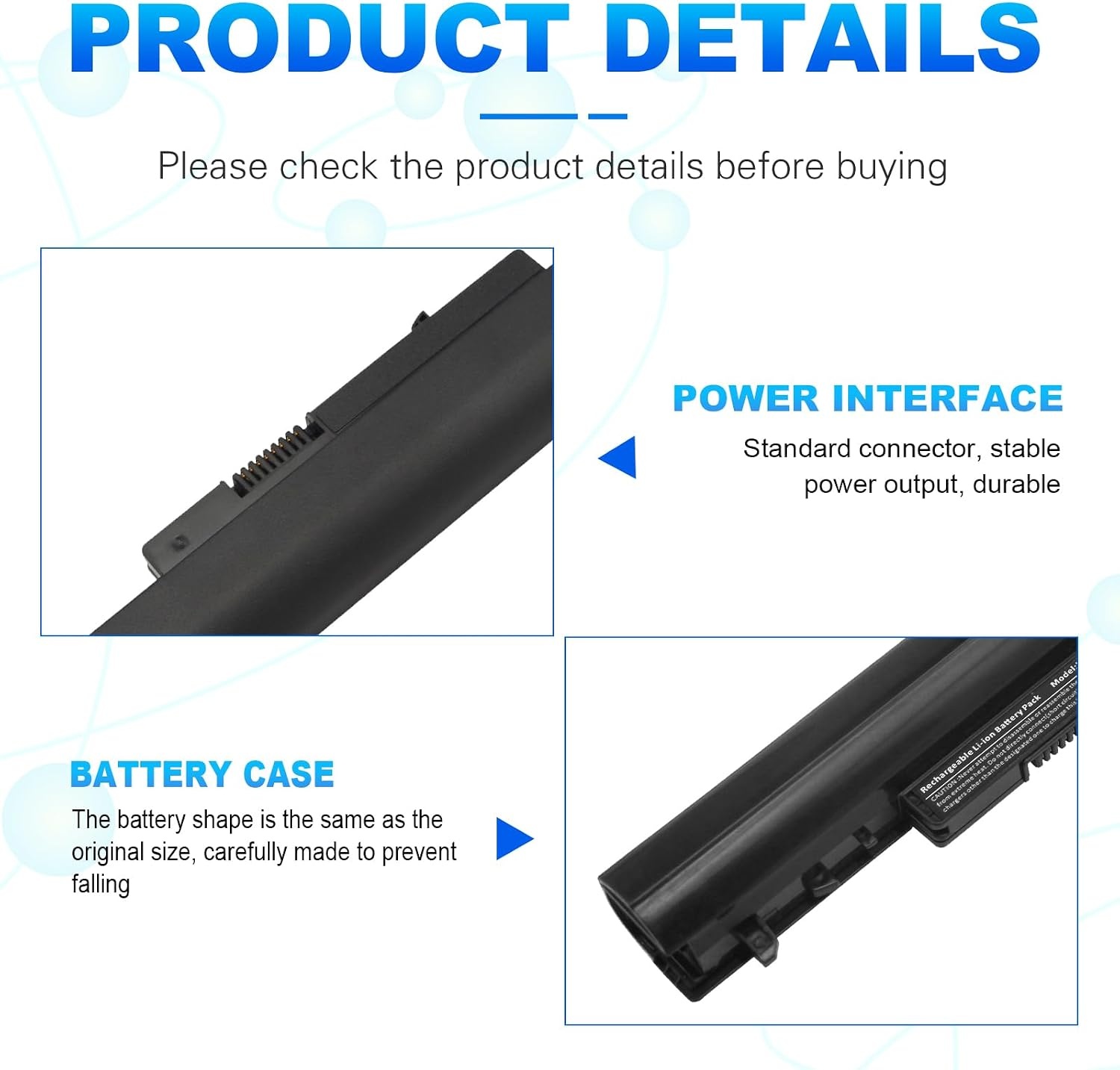 image:imageFancy Buying LA04 Laptop Battery for HP Spare 151272WM 752237001 728460001 776622001
