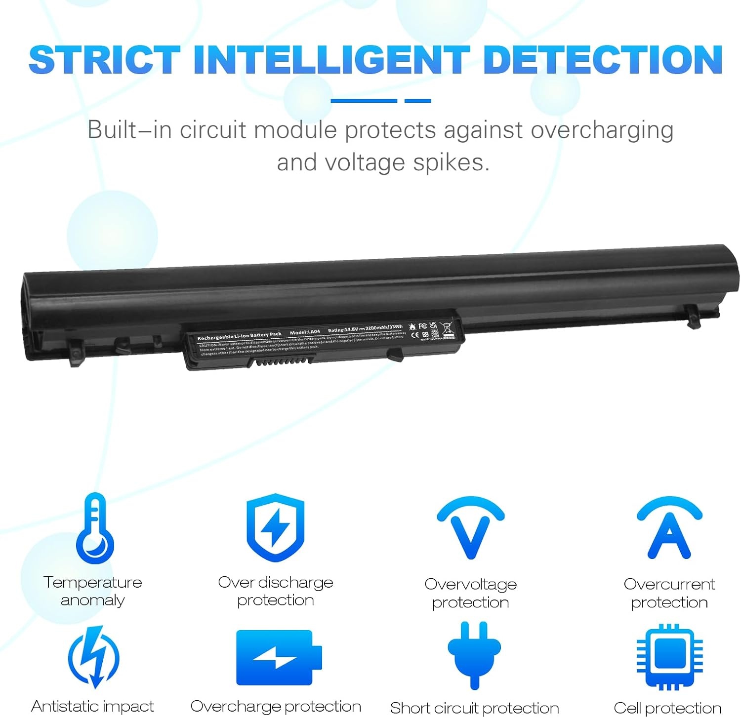 image:imageFancy Buying LA04 Laptop Battery for HP Spare 151272WM 752237001 728460001 776622001