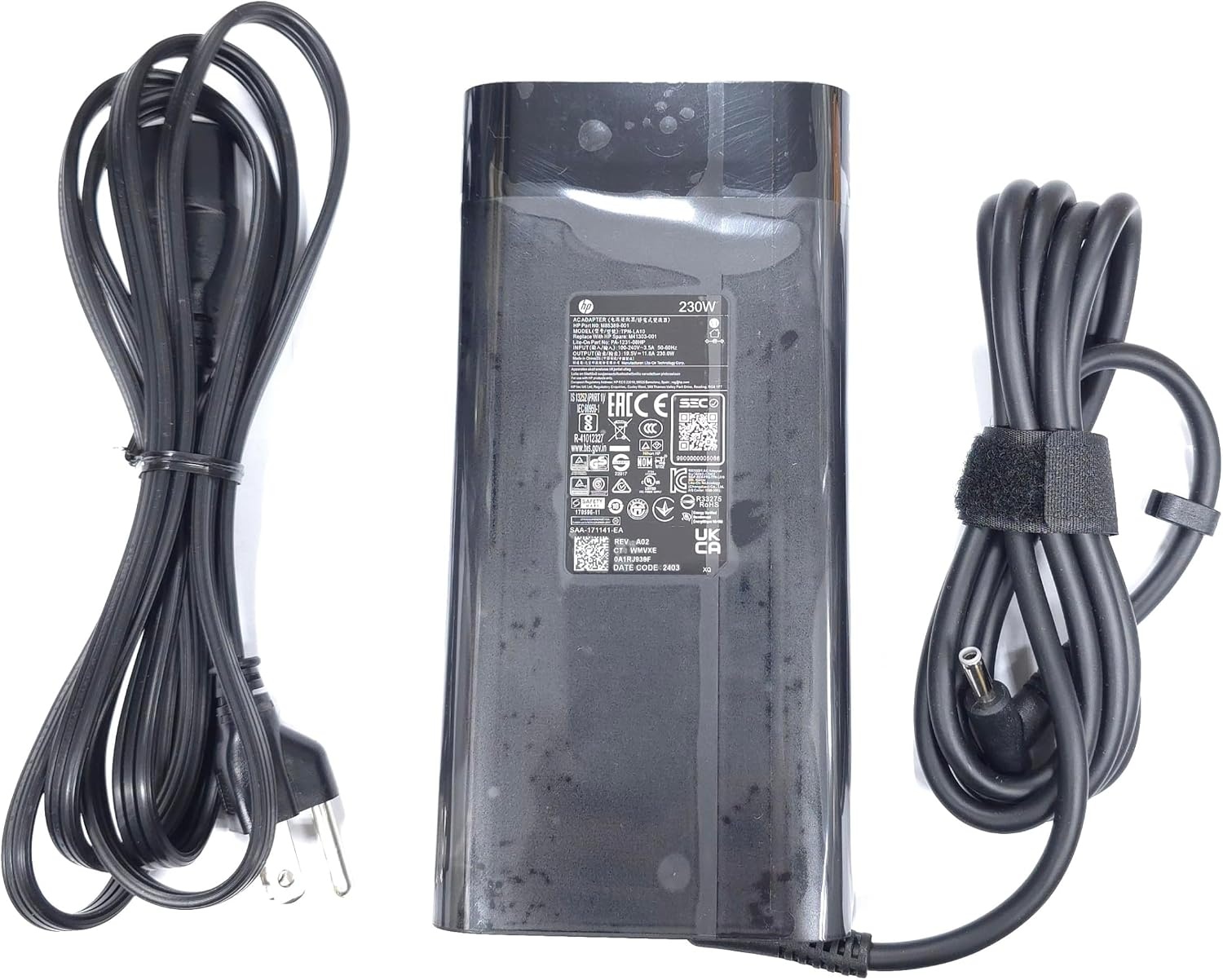 image:imageHP 230W 195V 118A 45mm Grey Tip AC Adapter for HPOmen 15 16 HPOMEN Transcend Victus 16 by Gaming Laptop ZBook Fury 16 G8 G9 G10 M85389001 TPNLA10 M41303001 PA123108HP