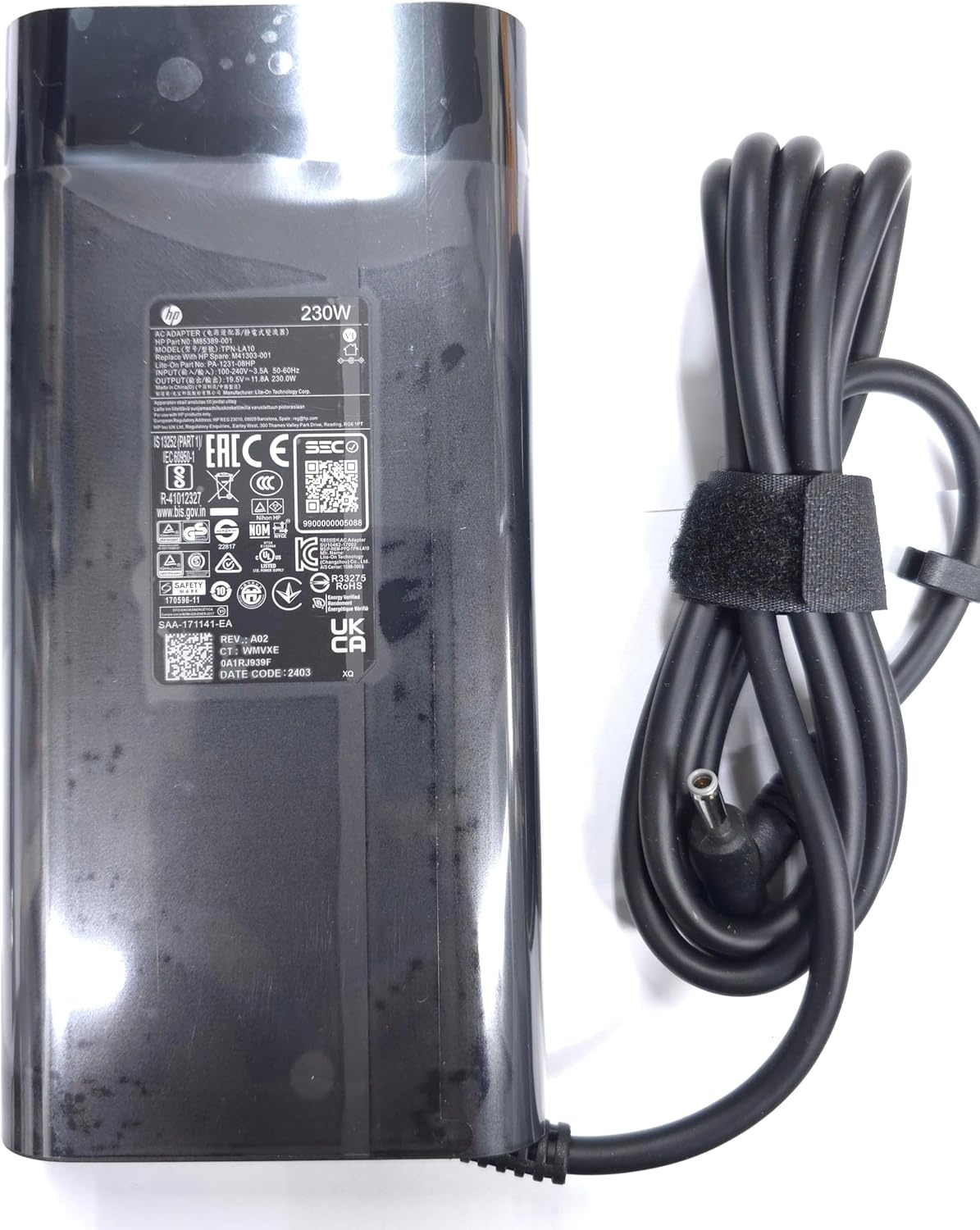 image:imageHP 230W 195V 118A 45mm Grey Tip AC Adapter for HPOmen 15 16 HPOMEN Transcend Victus 16 by Gaming Laptop ZBook Fury 16 G8 G9 G10 M85389001 TPNLA10 M41303001 PA123108HP