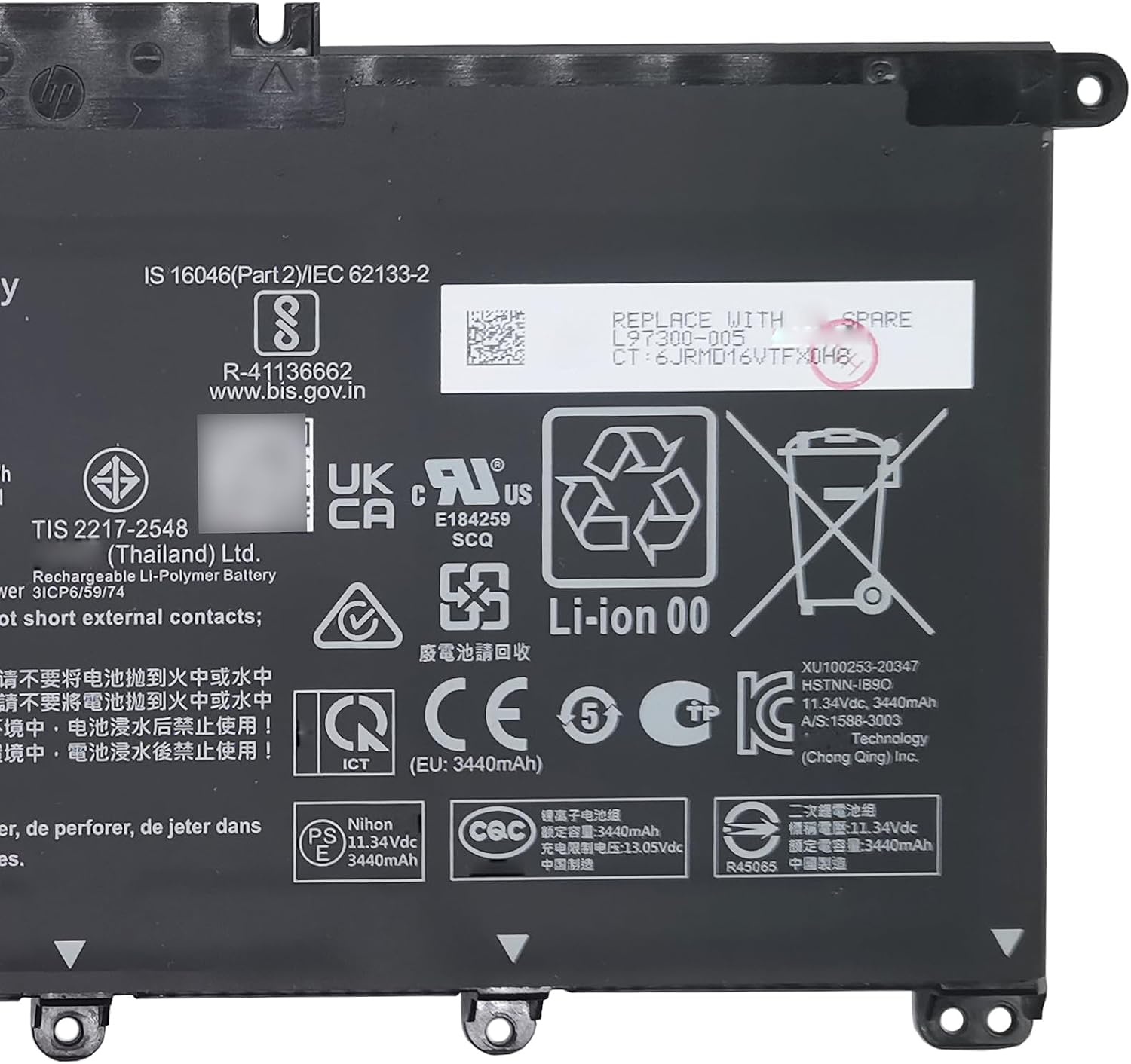 image:imageHW03XL Laptop Battery 4104Wh Compatible with HP Pavilion 15 15EG 15eg0000 15EG0XXX 15EH0XXX 17CN 17CN0XXX 17CP 17CP0XXX 255 G9 Series HWO3XL HW03041XL HSTNNOB2A L97300005